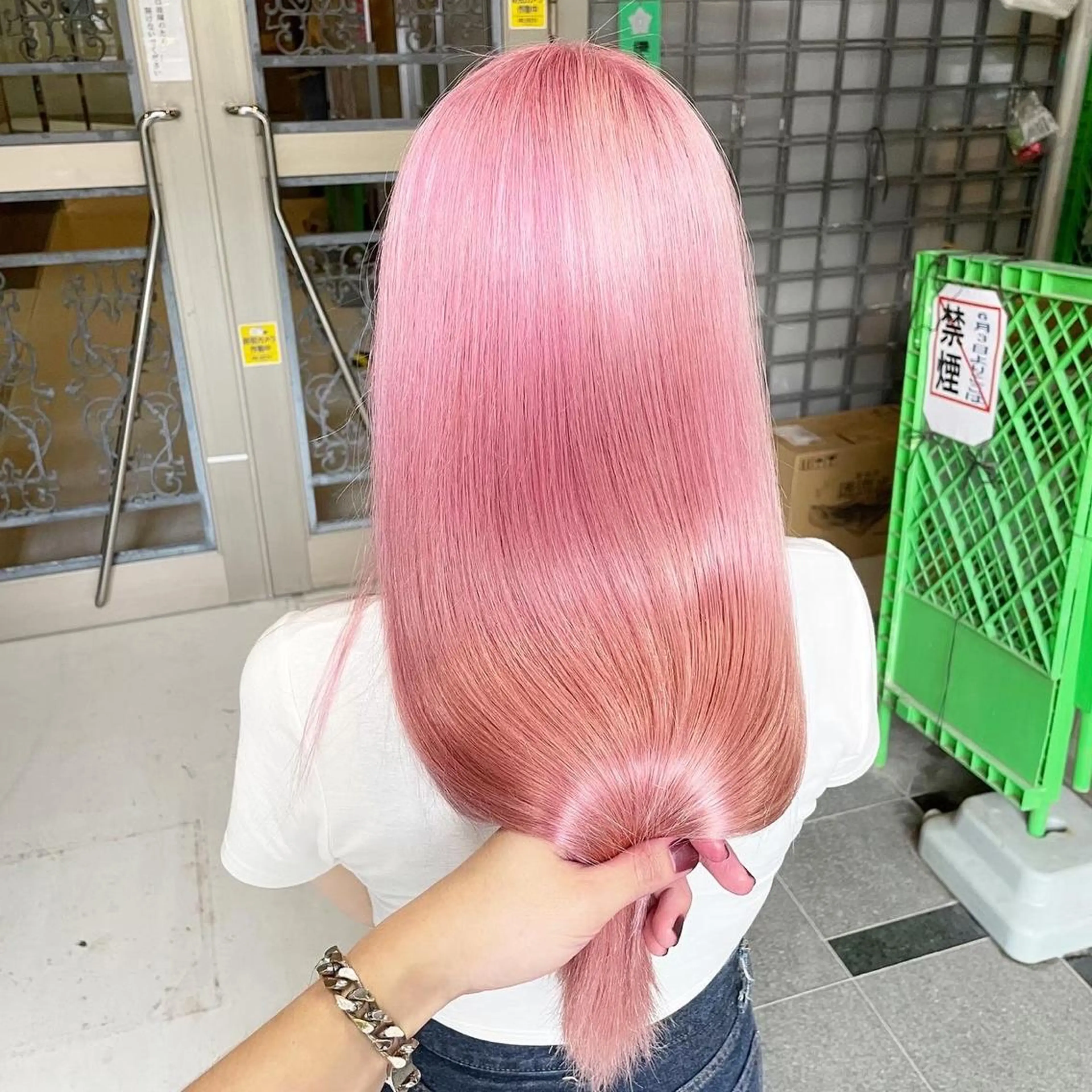 セミロング セミロングパーマ ボブ フレンチガーリー ヨシンモリ レイヤーカット ヘアカラー トリートメント ❄️💛エクステ ブリーチ❄️yukiのヘアスタイル