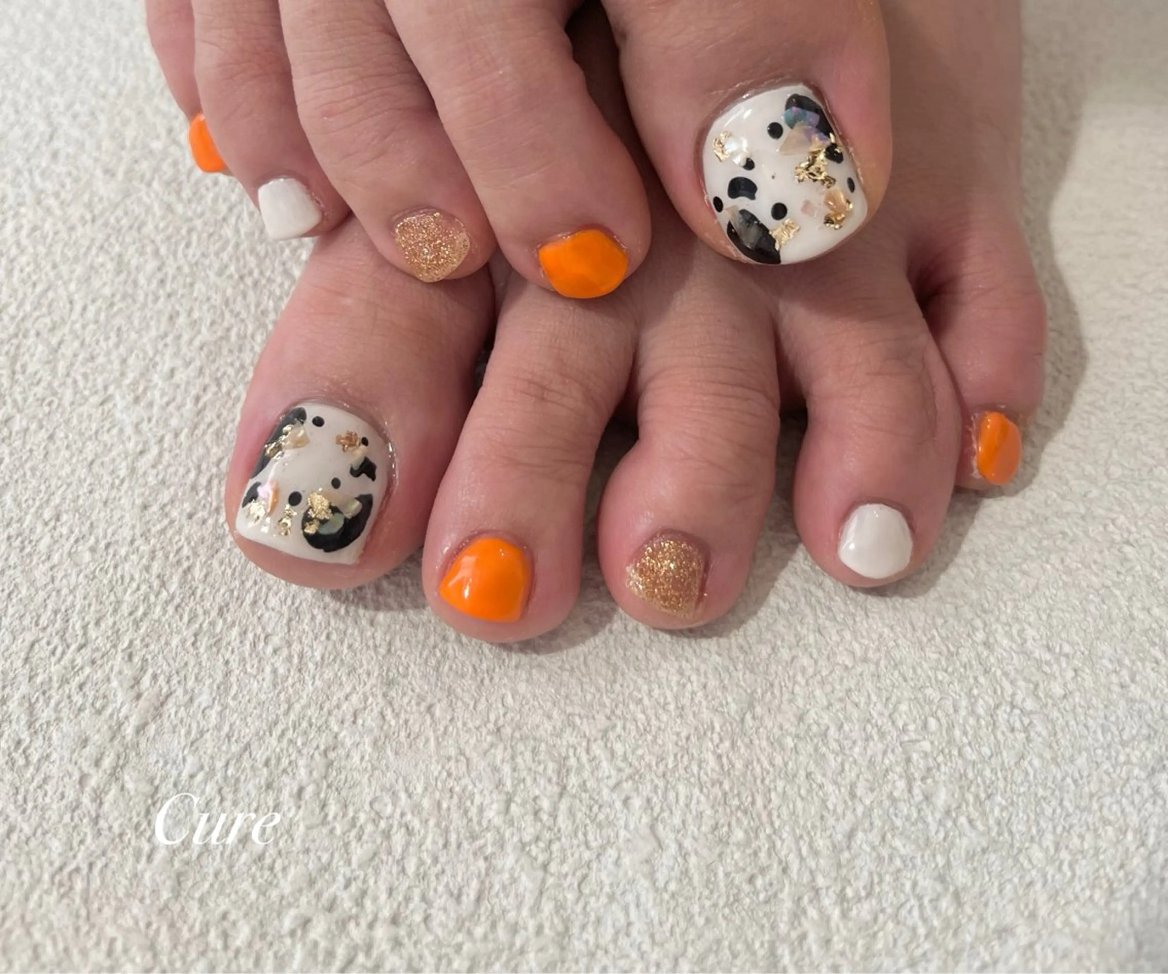 ネイル フットネイル Nail&まつげエクステSalon Cure所属・岡本 奈央子のネイルデザイン