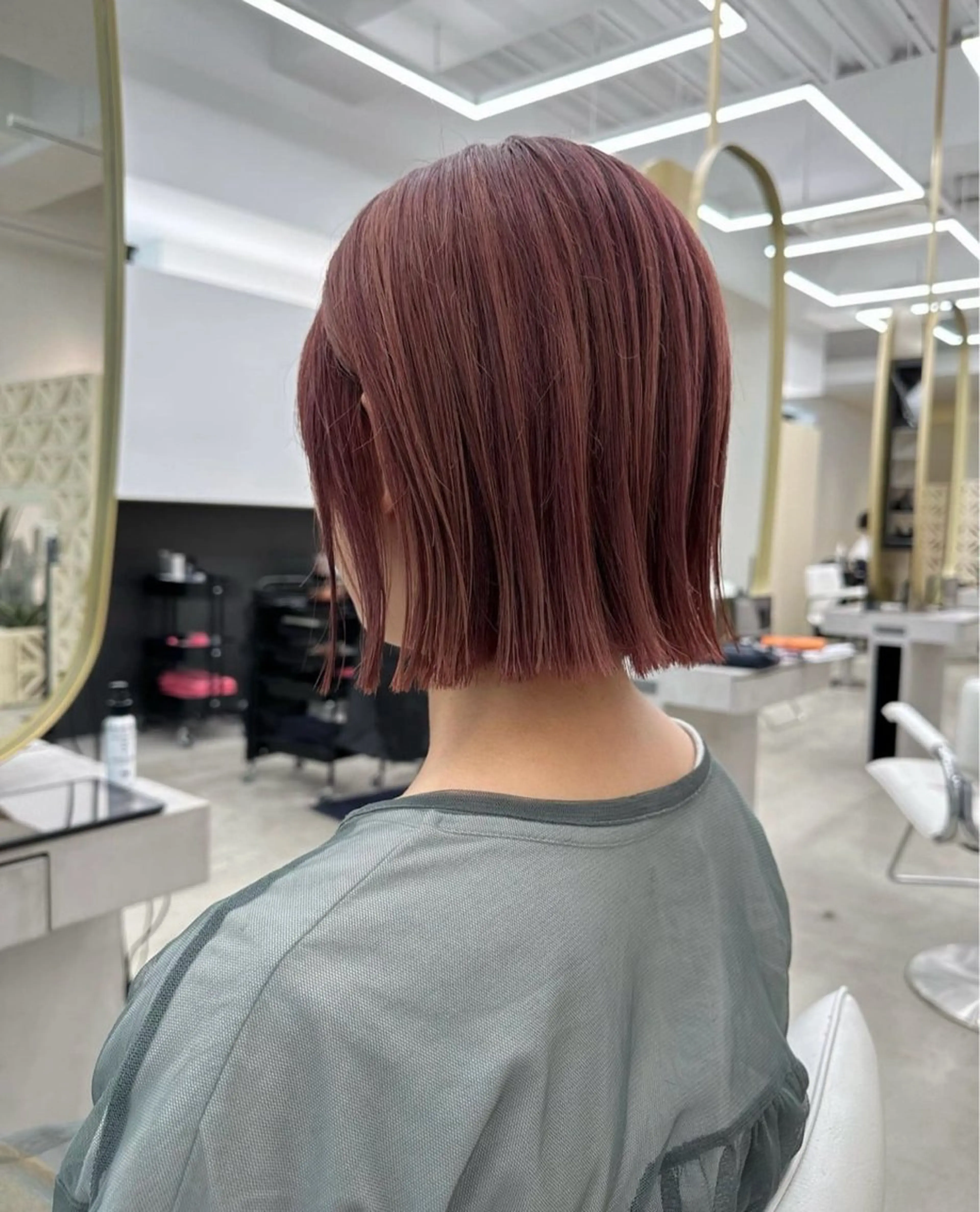 ミディアム カット ヘアカラー トリートメント noe tton所属・あゆな/名古屋/ ボブ/透明感カラーのヘアスタイル
