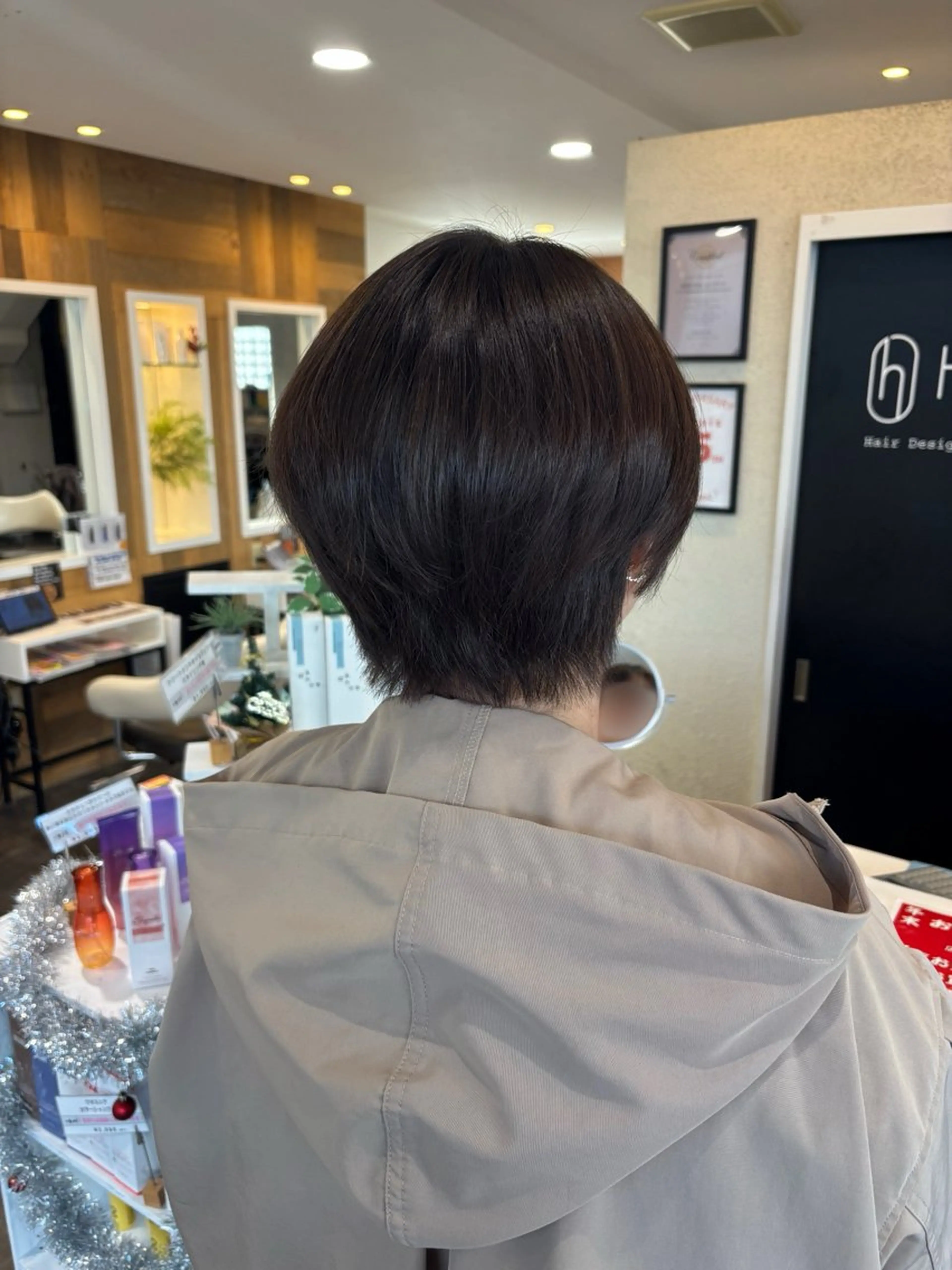 ショート くびれヘア ショートヘア カット Happis所属・藤原 梨夢のヘアスタイル