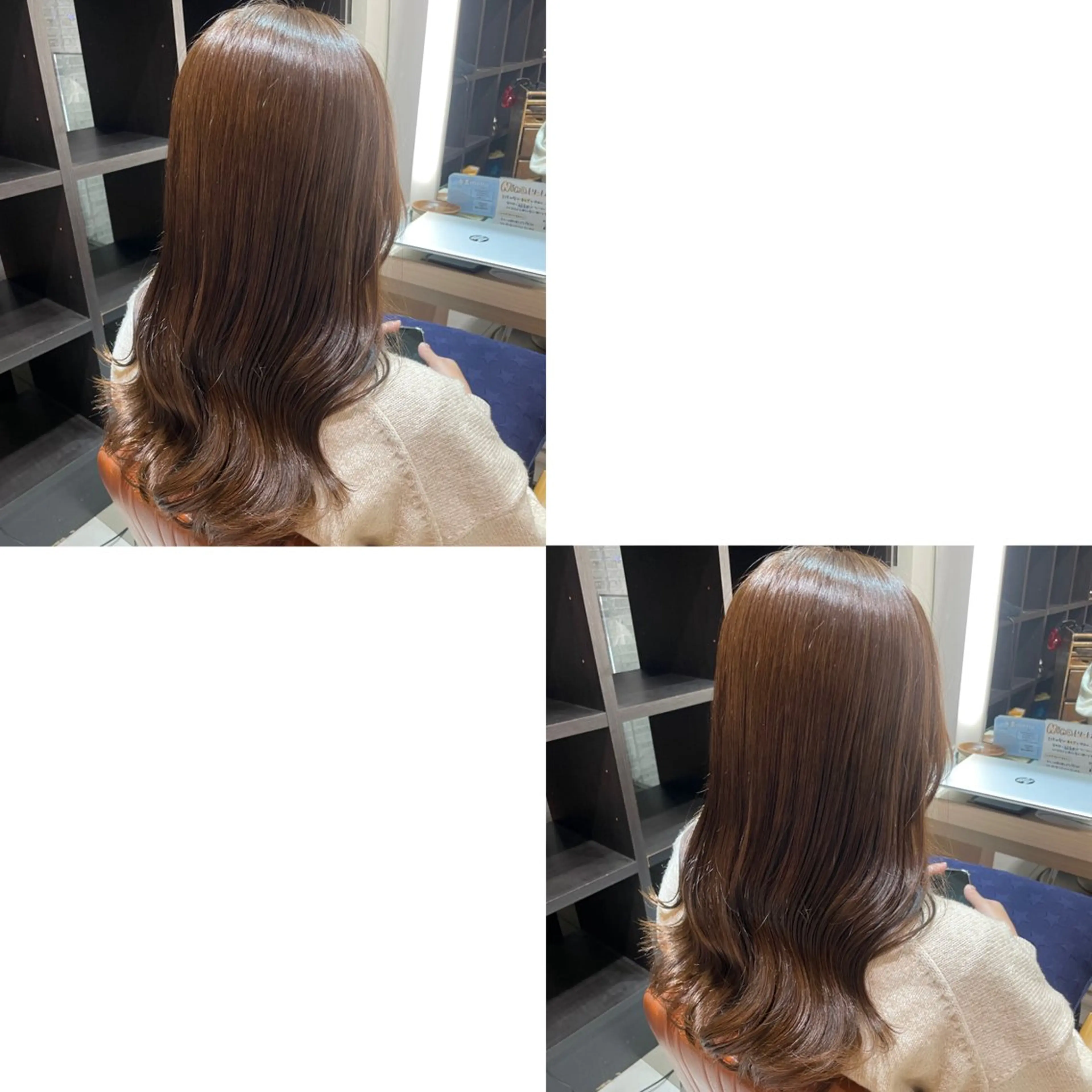 ロング カラー ヘアカラー トリートメント 青沼夏未/オリーブ/ 寒色カラーのヘアスタイル