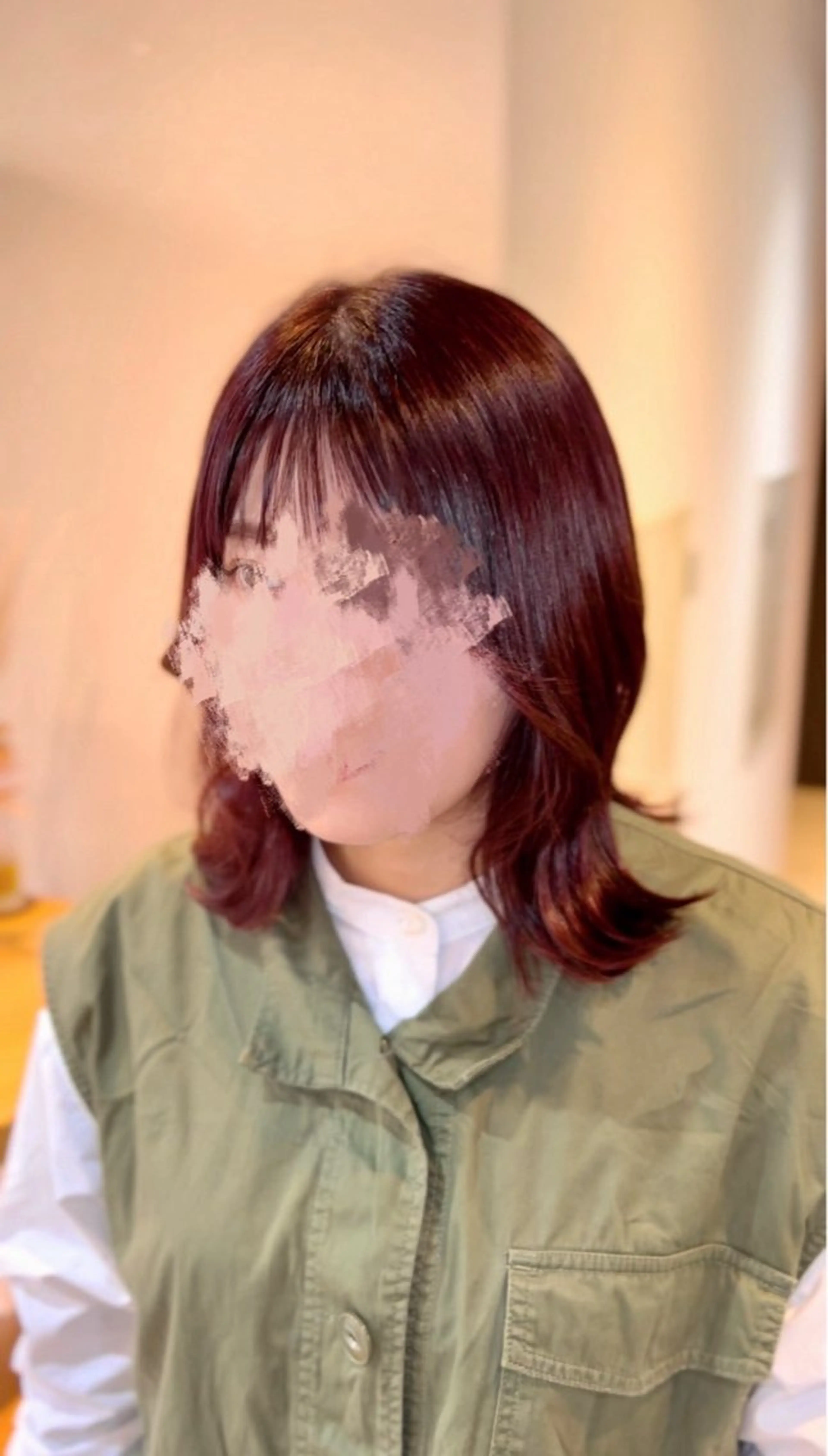 ️️꙳⟡前髪・顔周りカット+ブリーチなしダブルカラー⌇ケアトリートメント付🥣ꕀ´ˎ˗の写真