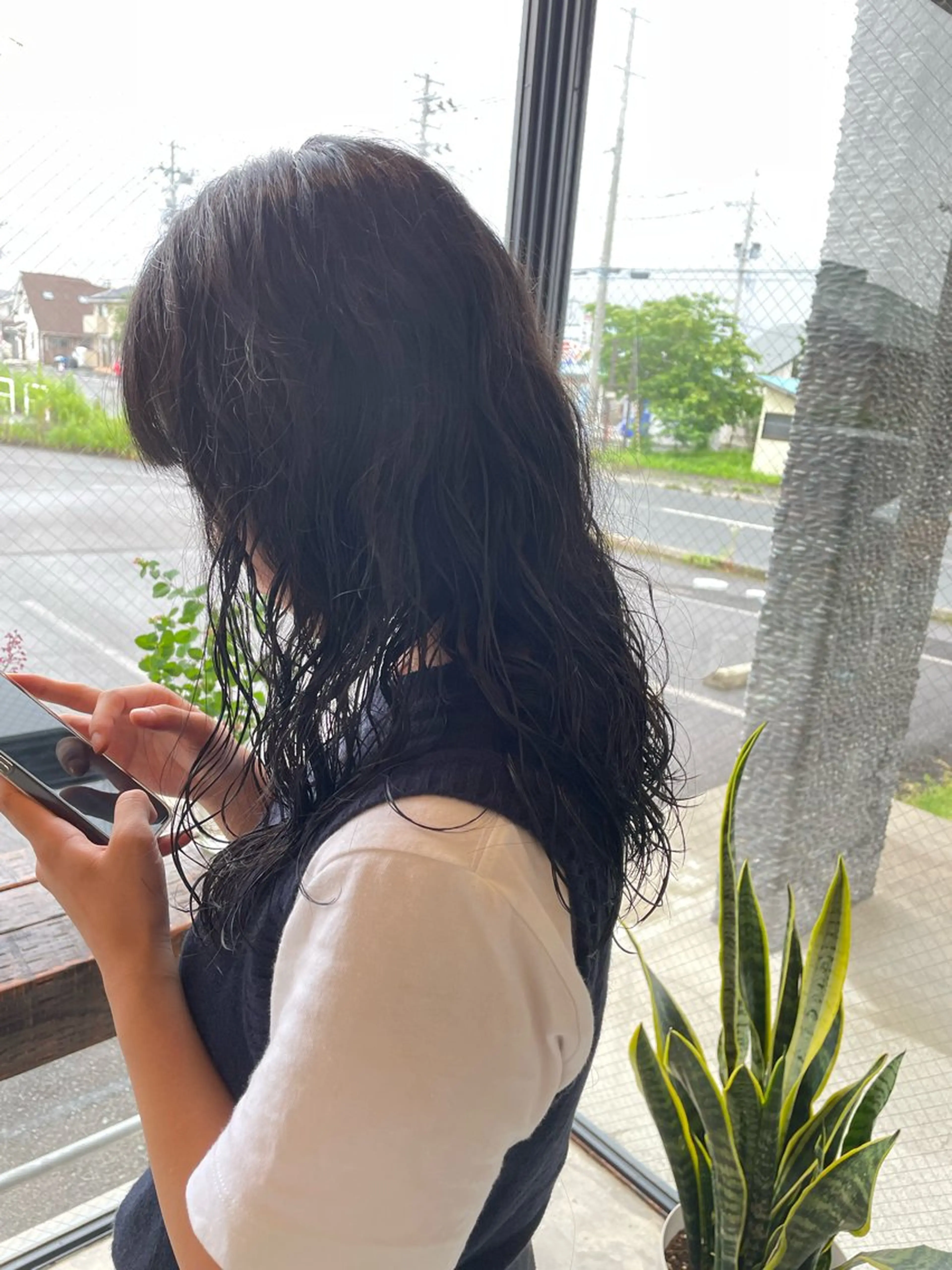 ロング カット パーマ 藤村 翔充のヘアスタイル