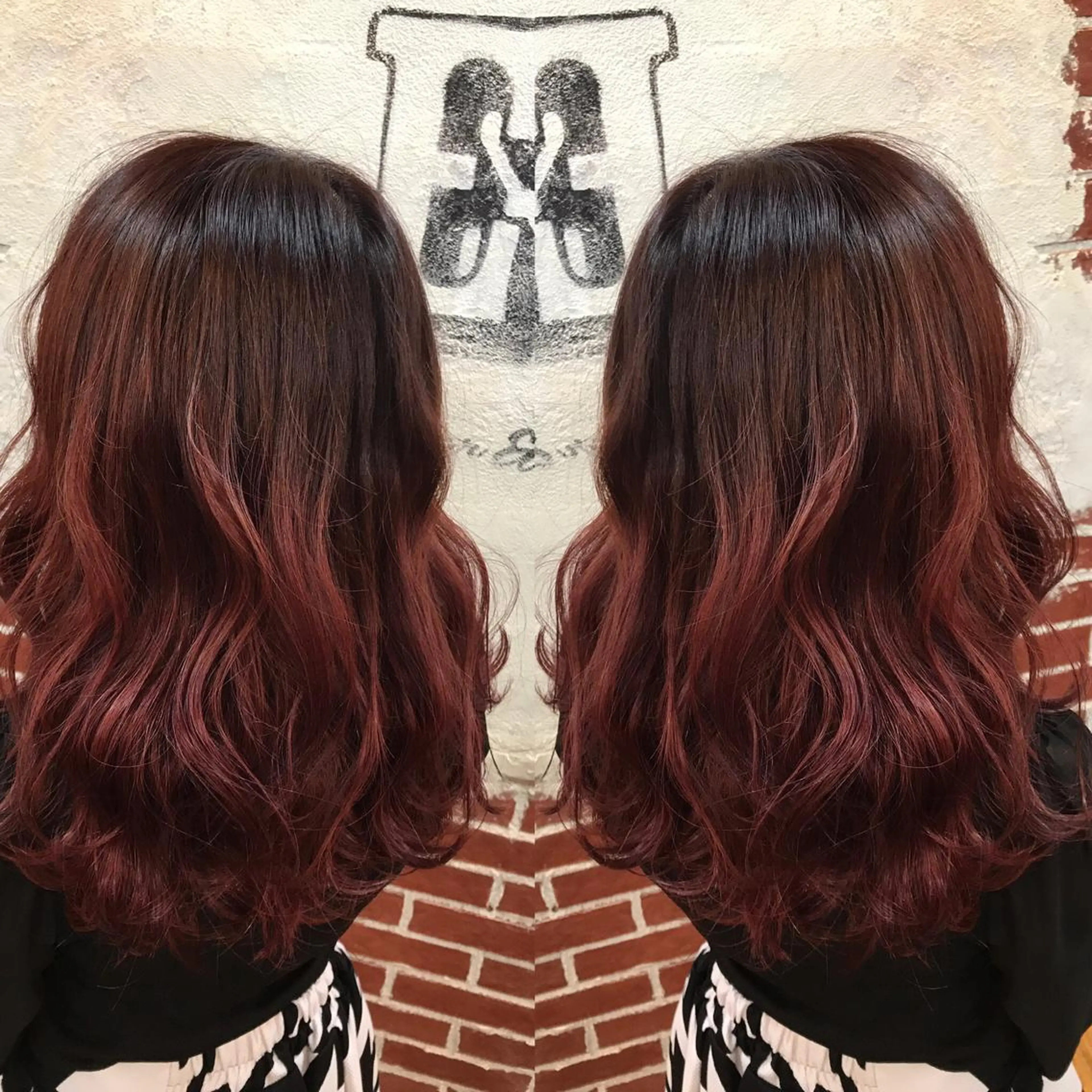 ミディアム カラー パーマ nico 原宿所属・nico【代表】 市川 拓也のヘアスタイル