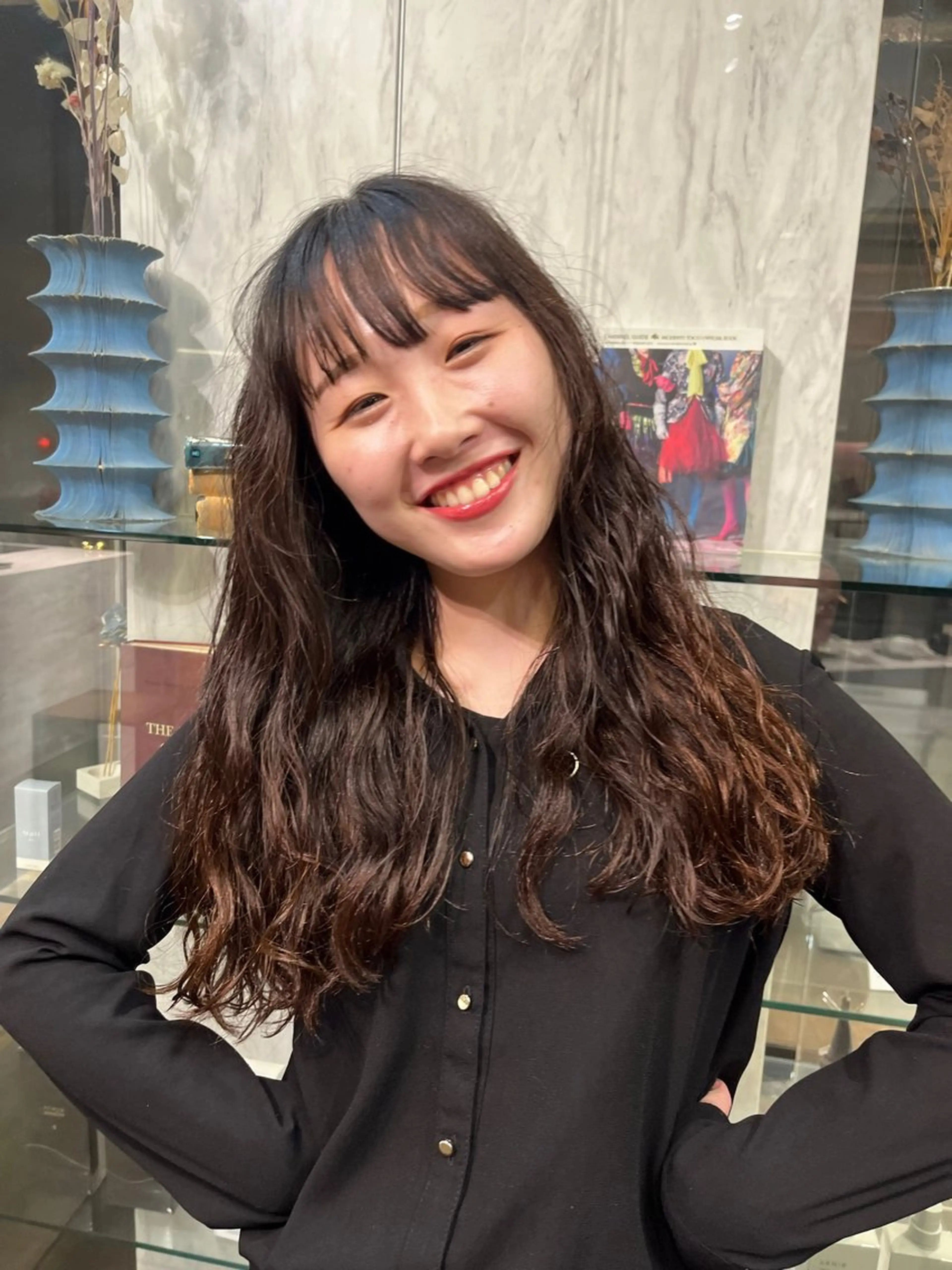 ロング パーマ フクシマ ココのヘアスタイル