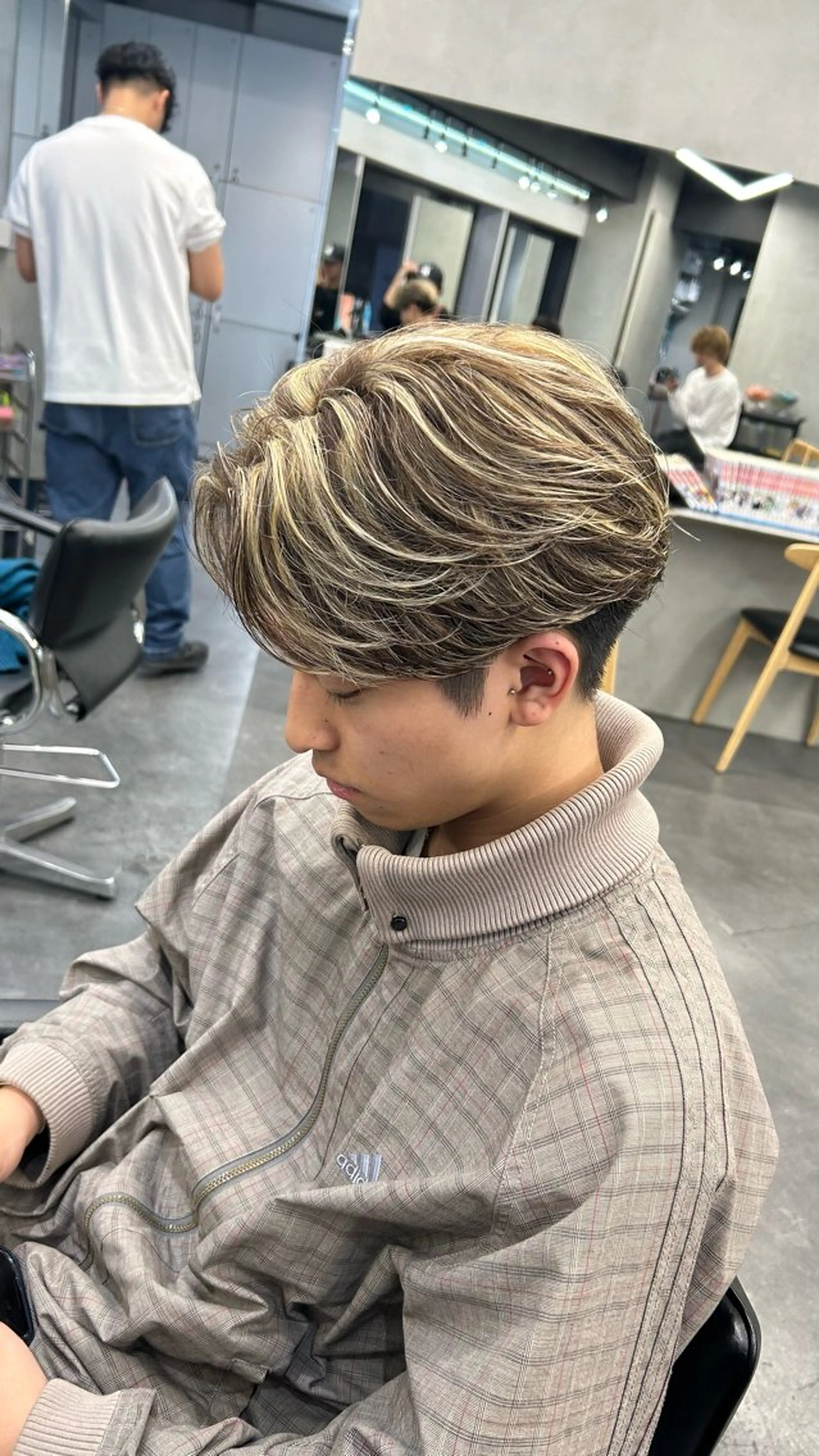 カラー パーマ メンズ カット ヘアカラー パーマ 藤平海音/fifth PARKのヘアスタイル
