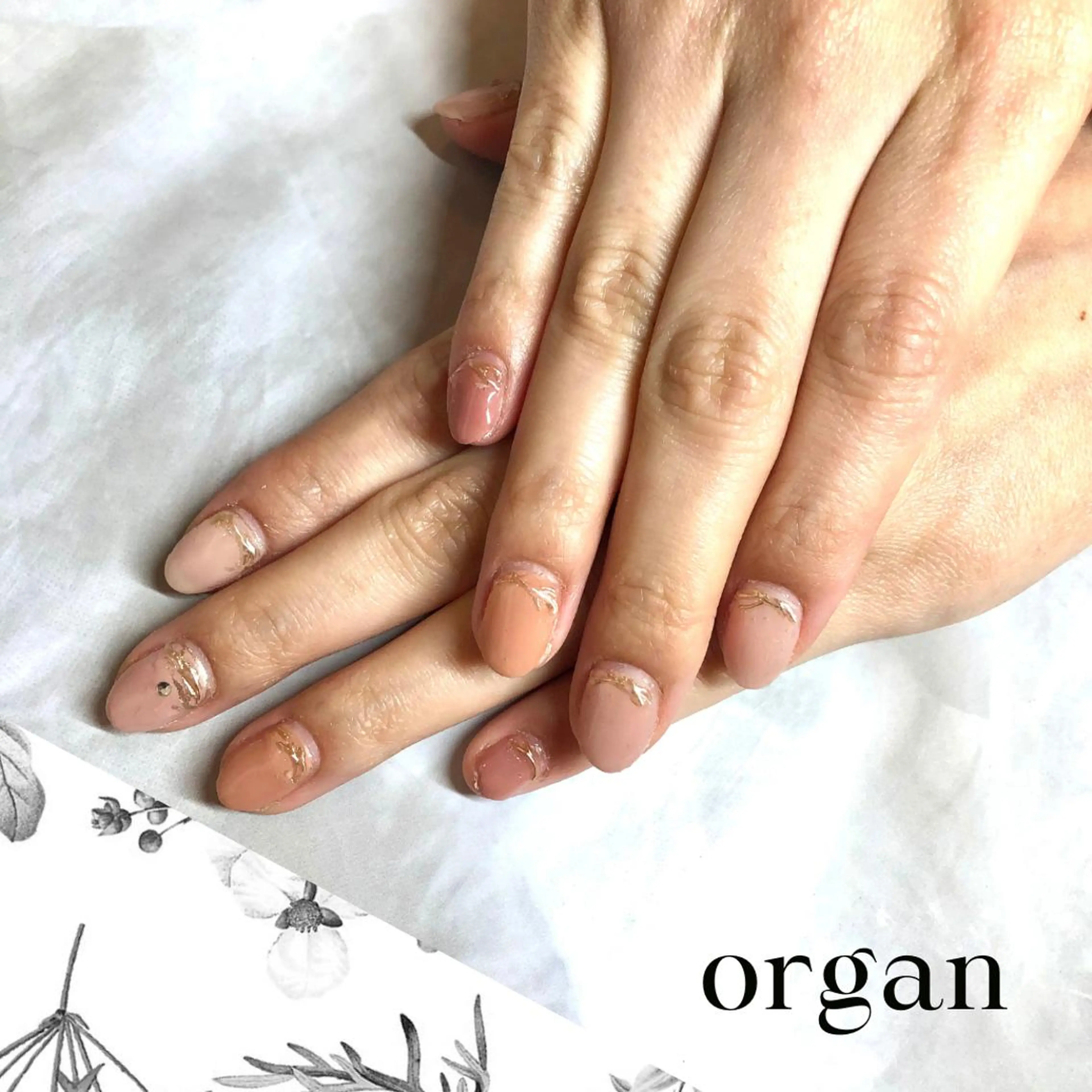 ネイル 春ネイル 【ＯＲＧＡＮ】 nailのネイルデザイン