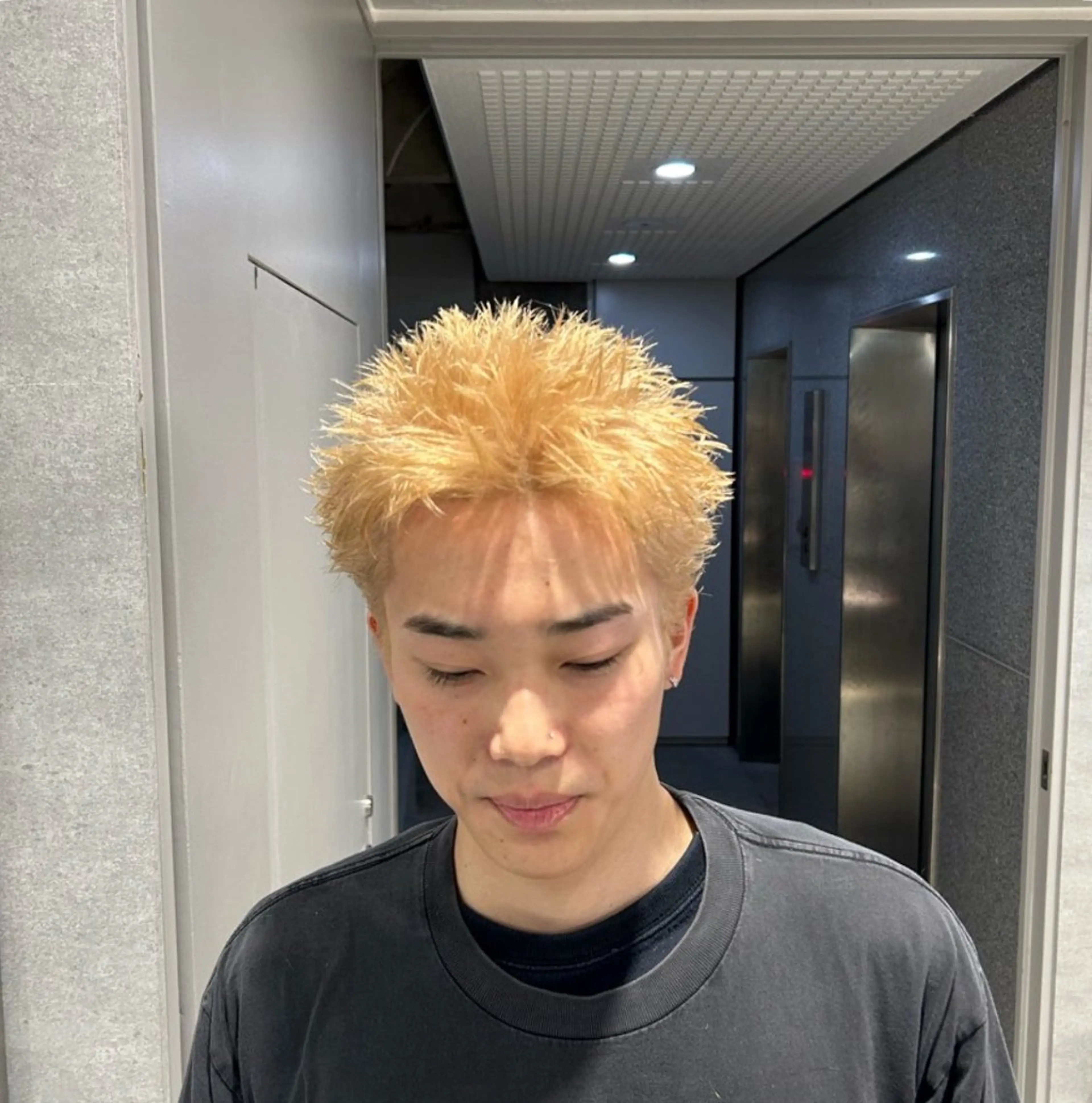 ショート カラー パーマ メンズ カット ヘアカラー 🔥スパイキー 特化🔥菊水皐暉🔥のヘアスタイル