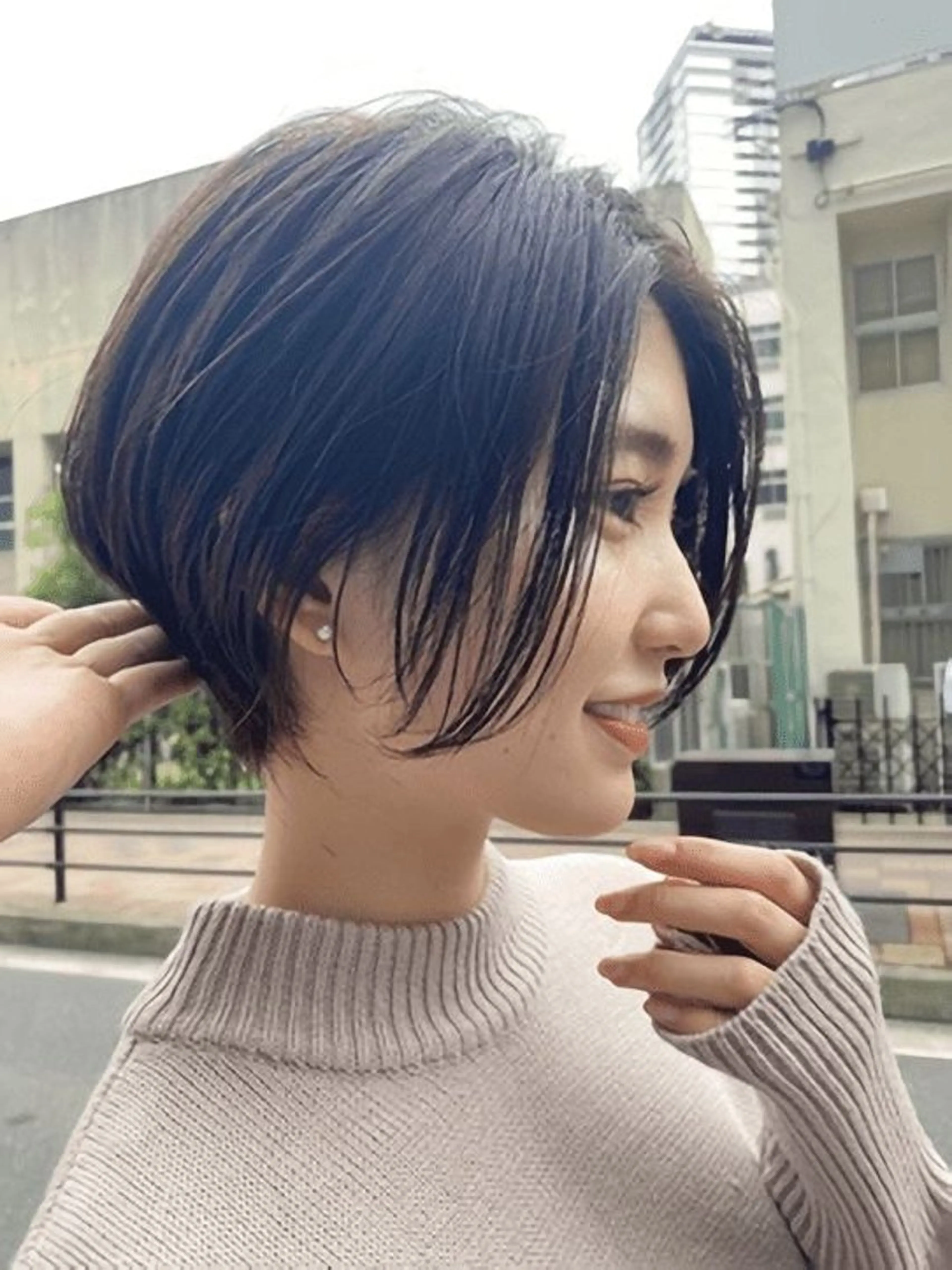 ショート 透け感hair/ ボブ/大世のヘアスタイル