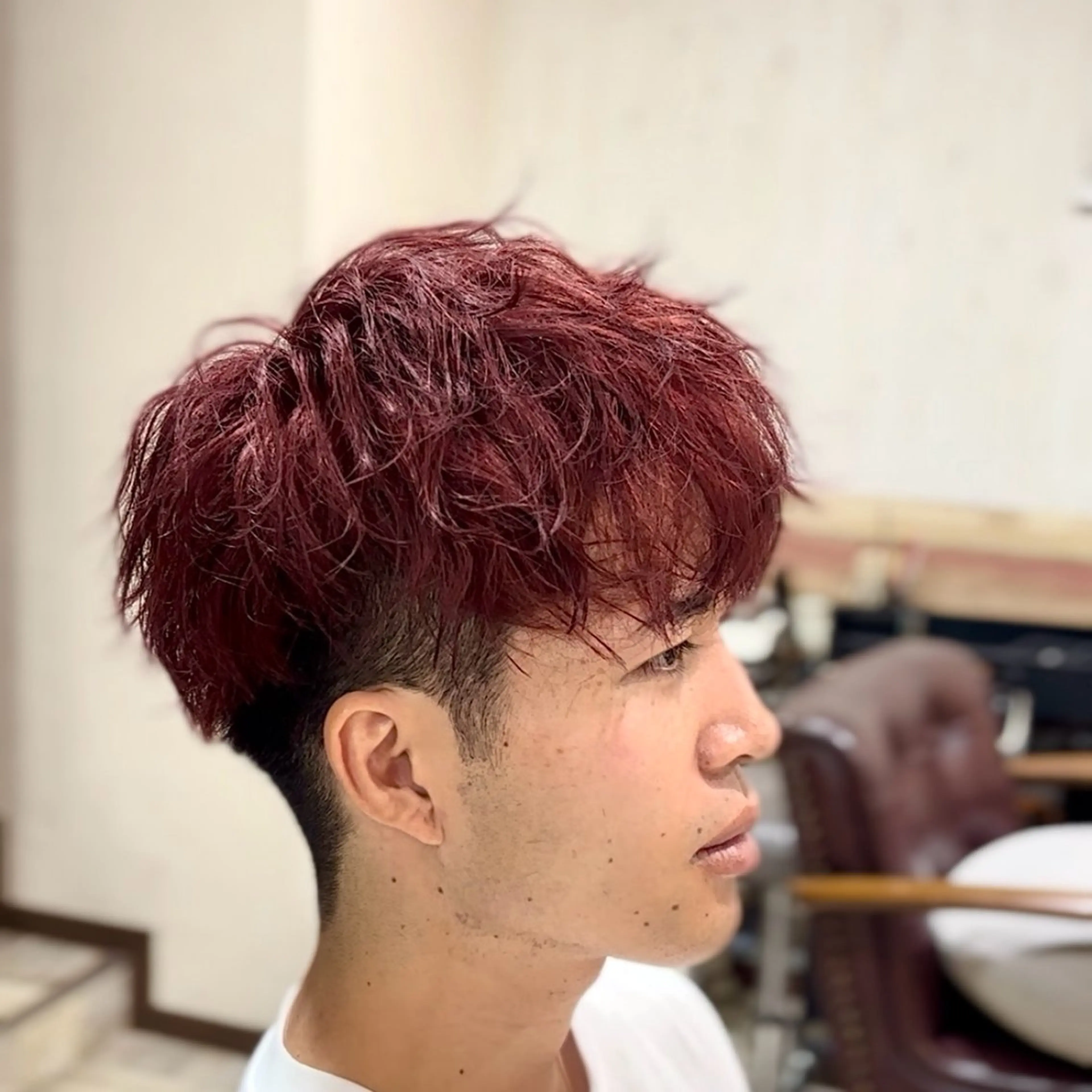 ショート カラー メンズ 💥横浜メンズパーマ 💥ルキのヘアスタイル