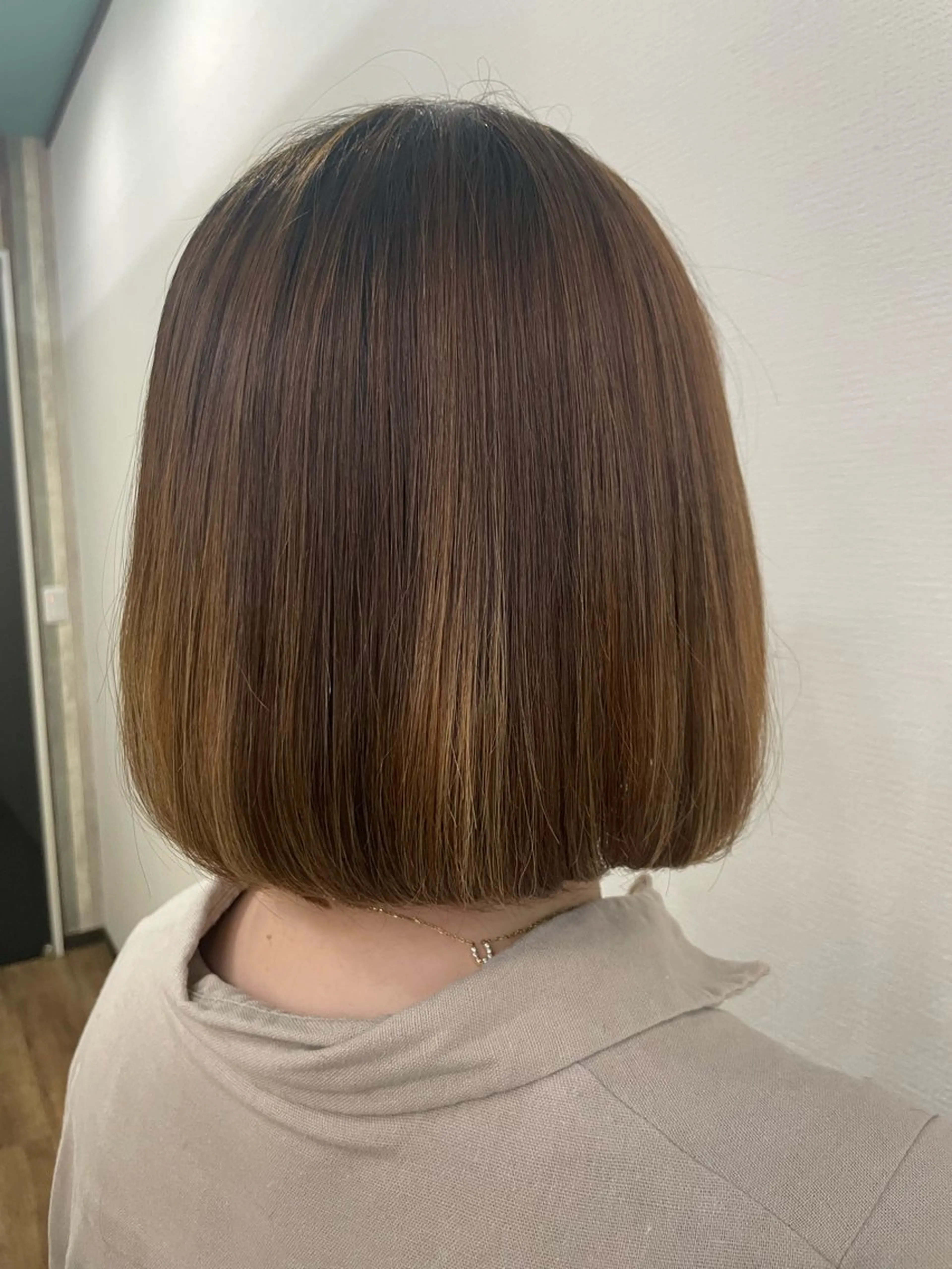 ミディアム ボブ hairsalon Laugh-ter所属・荻田 佳菜子のヘアスタイル