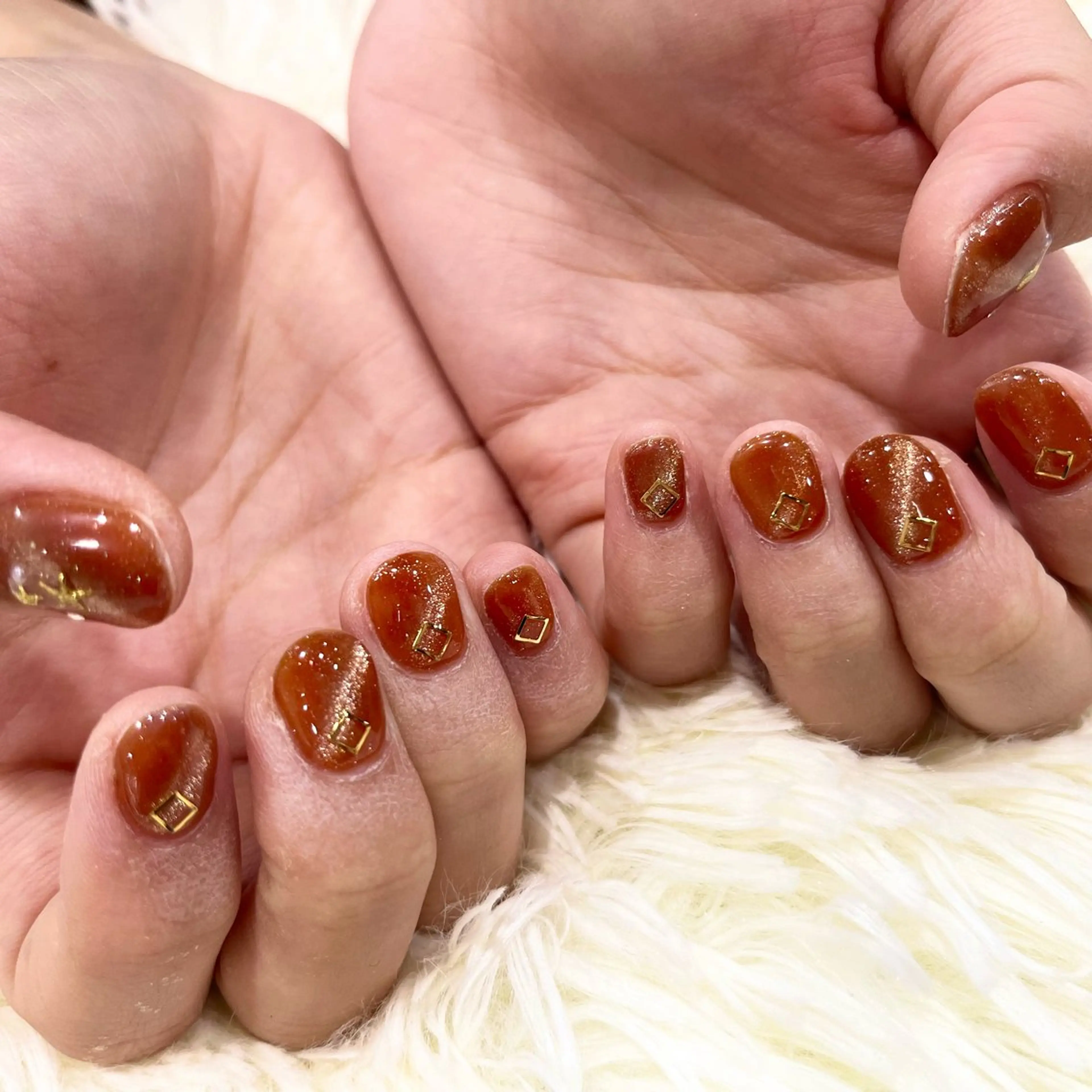 ネイル マグネットネイル マグネットワンカラー ワンカラーネイル Allure小山店 Yukiのネイルデザイン