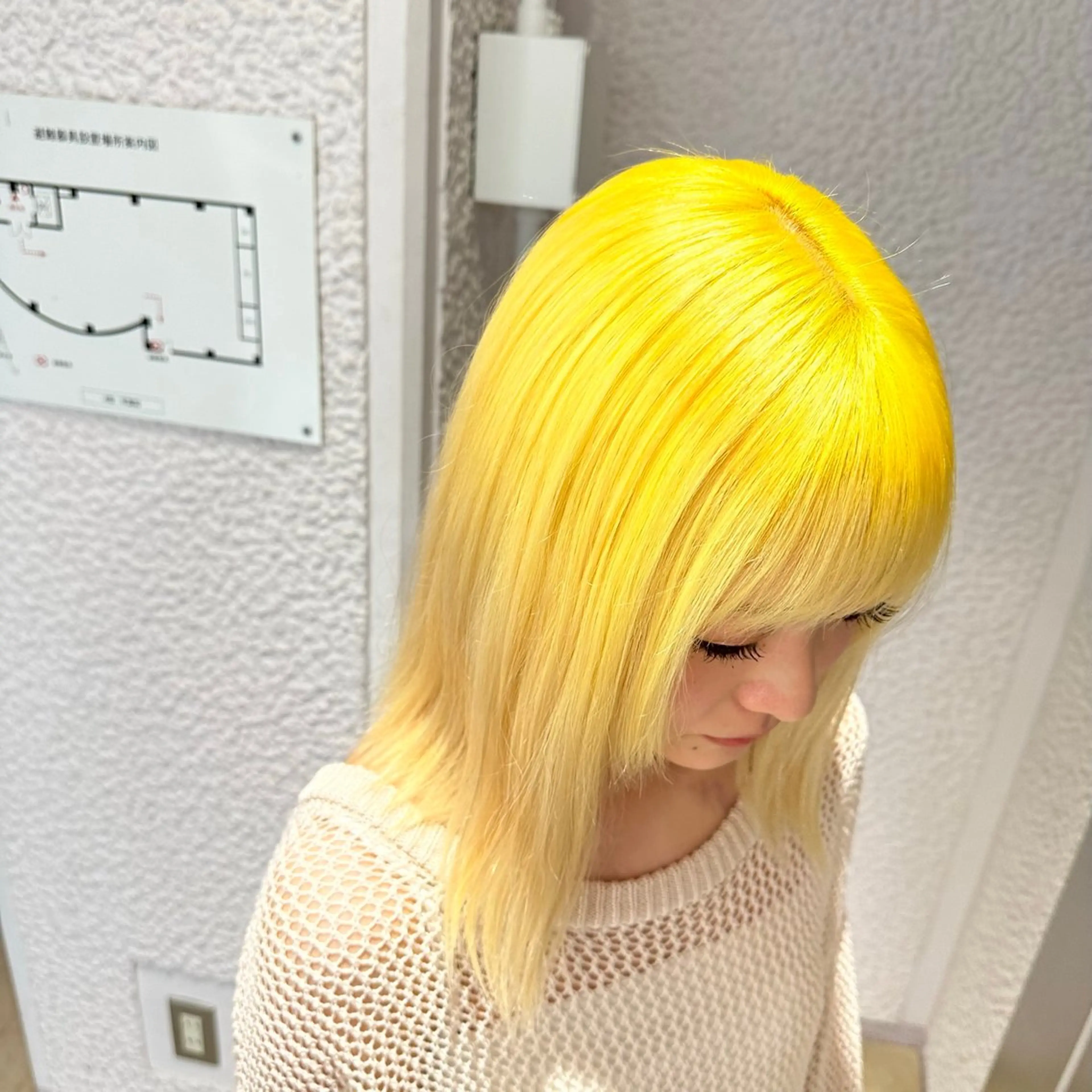 ミディアム カラー ヘアカラー トリートメント ヘッドスパ ヘアセット ダブルカラー 韓国ヘアKYONのヘアスタイル