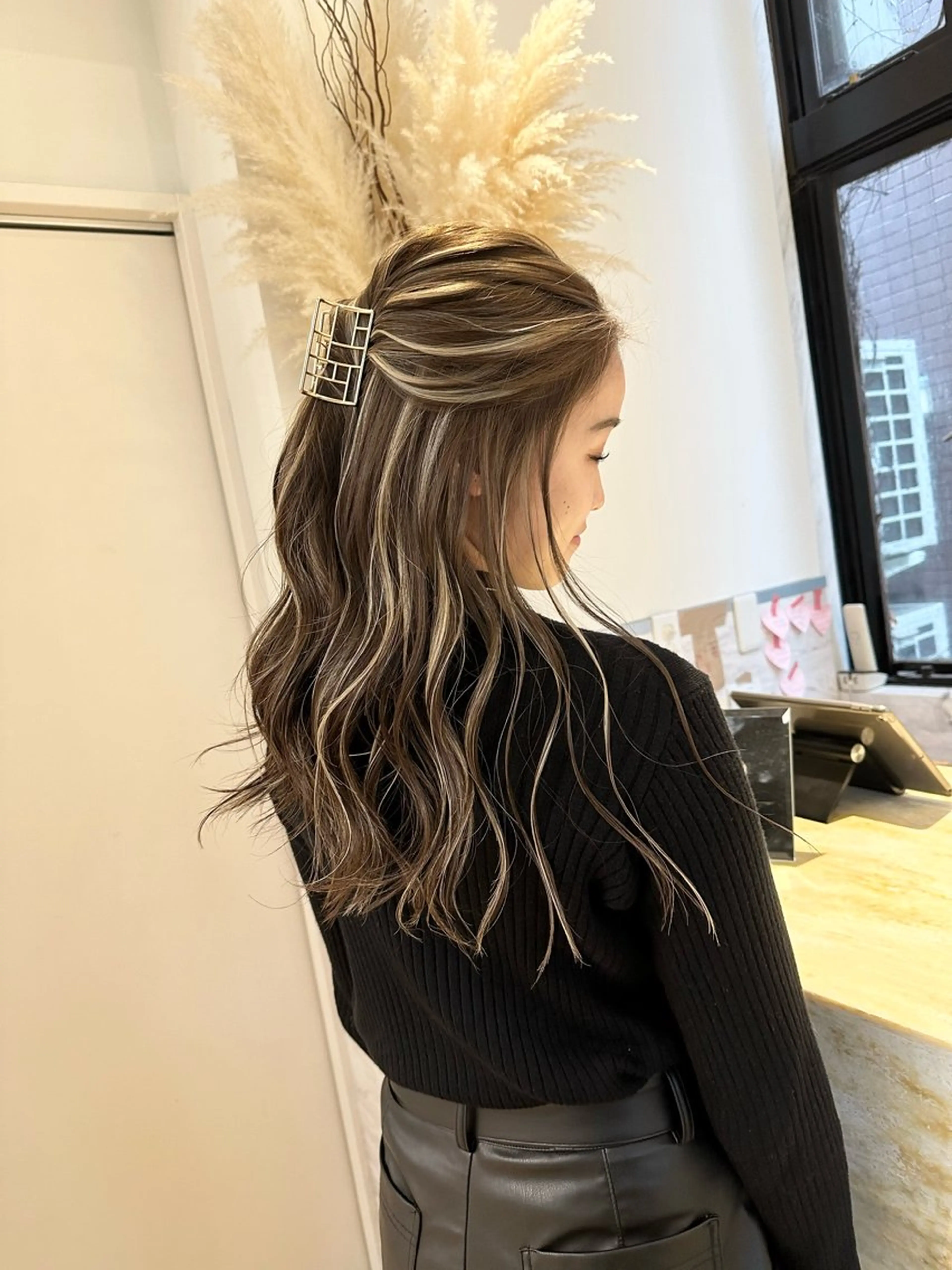 ロング カラー パーマ ヘアアレンジ メンズ Dimo＆所属・ハイライトカラー /ダイスケのヘアスタイル