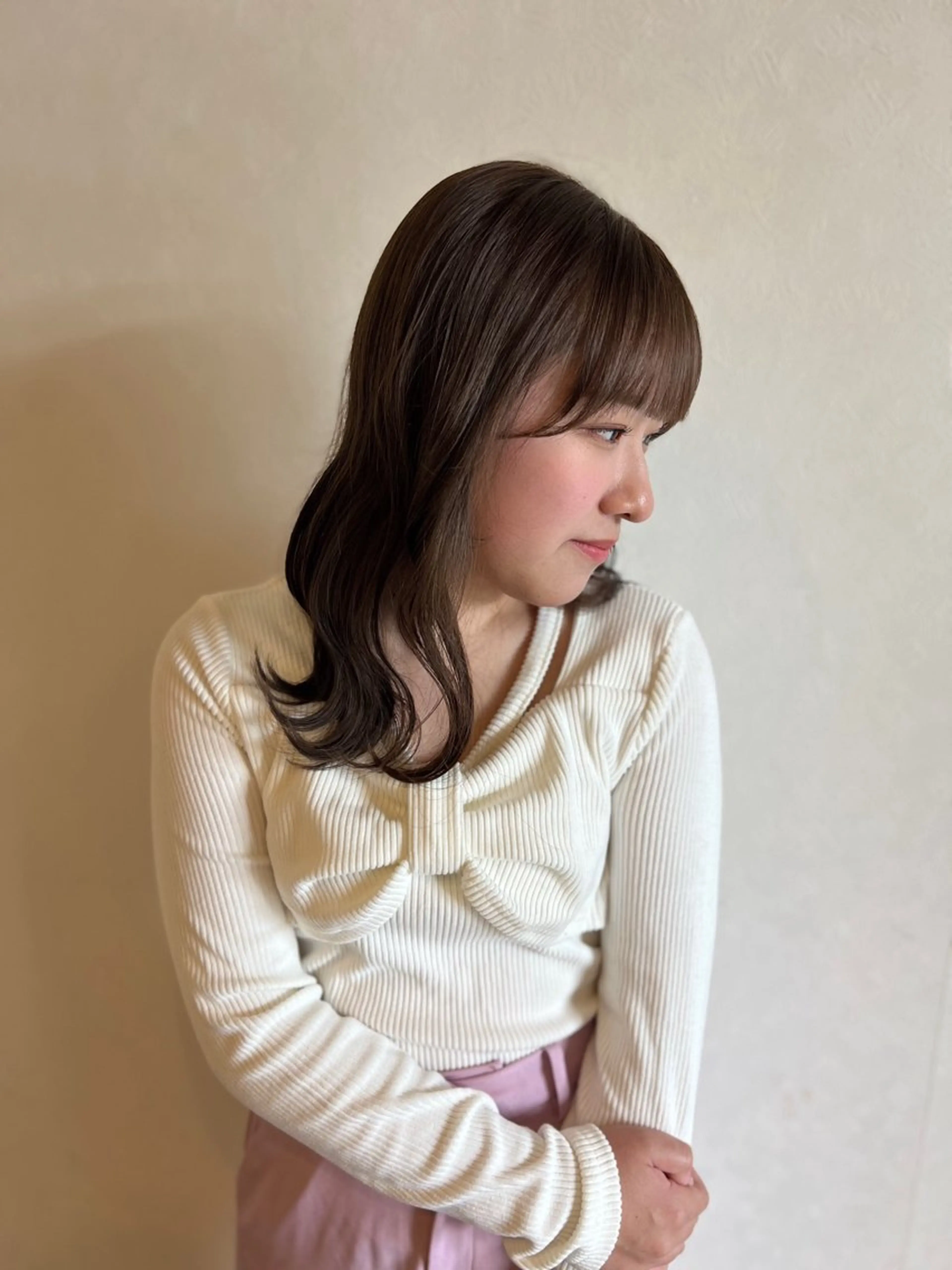 ミディアム カラー ヘアカラー Limb所属・暖色/ベージュ 🎀上野 真桜🎀のヘアスタイル
