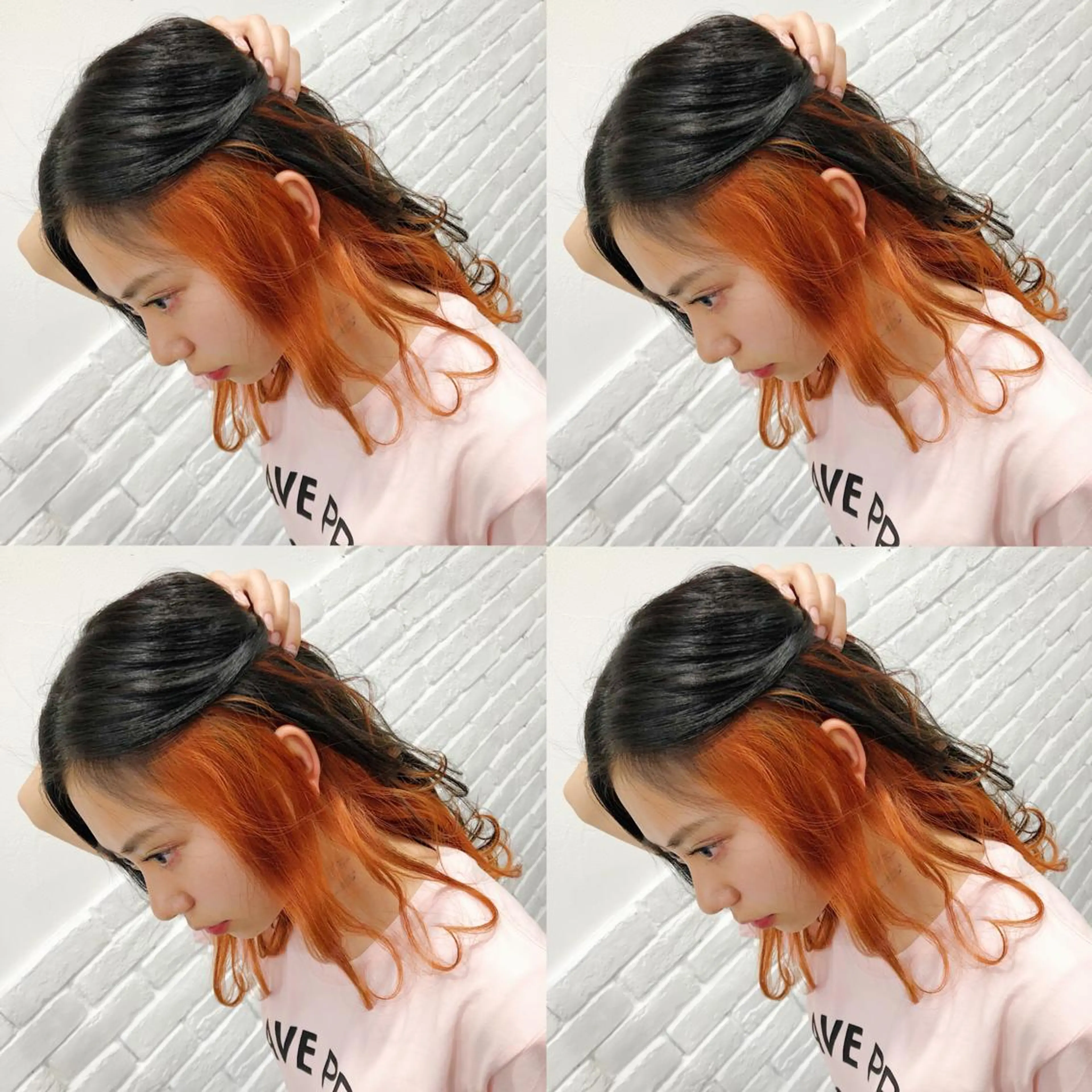 ロング カラー ヘアアレンジ メンズ キッズ ヘアカラー トリートメント ヘアセット 💟Chloe原宿店 🩶ハイトーンのヘアスタイル