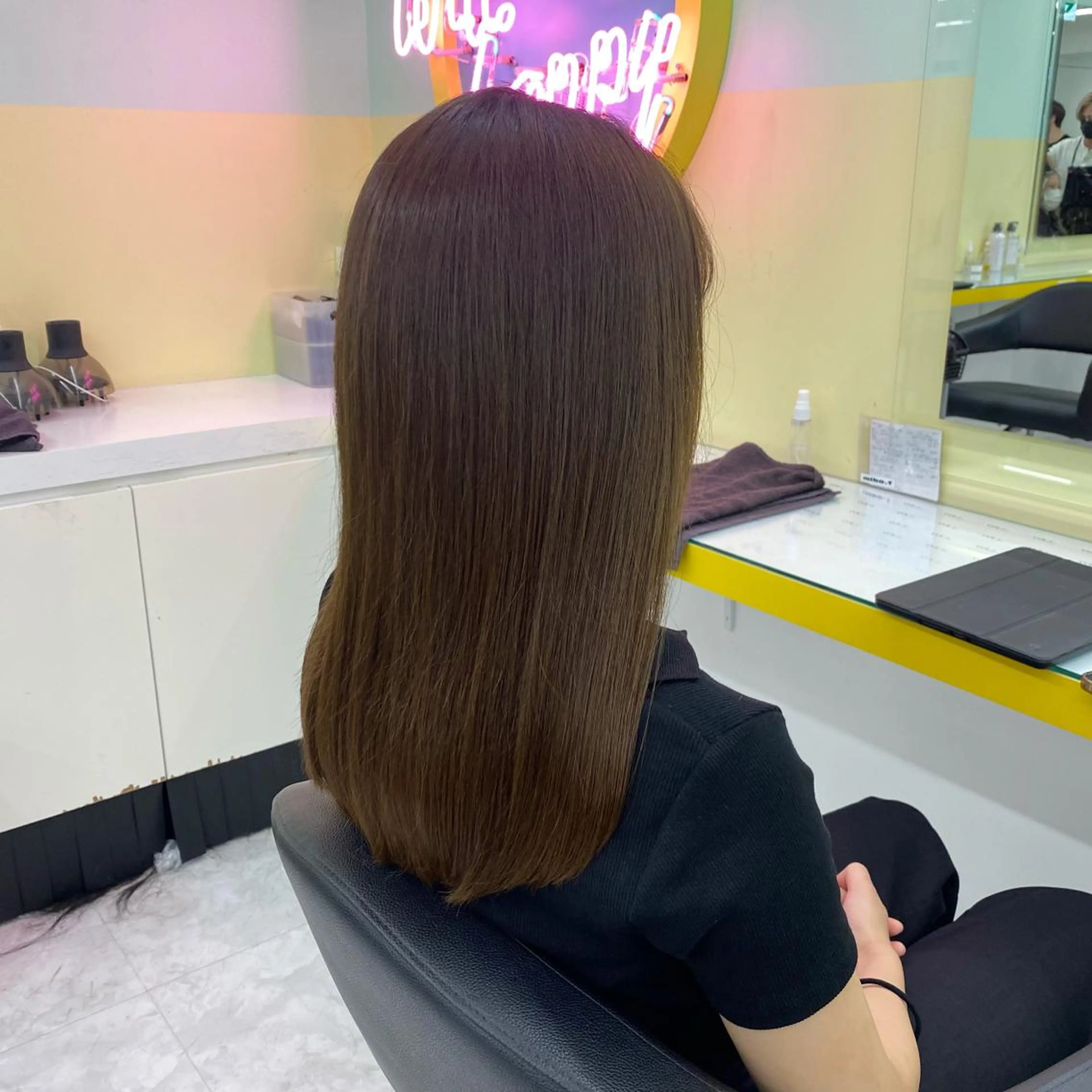 ミディアム カラー パーマ ヘアアレンジ メンズ キッズ ネイル マツエク・マツパ アイブロウ Lumo所属・💖横浜ブリーチなし 💖MIHOのヘアスタイル