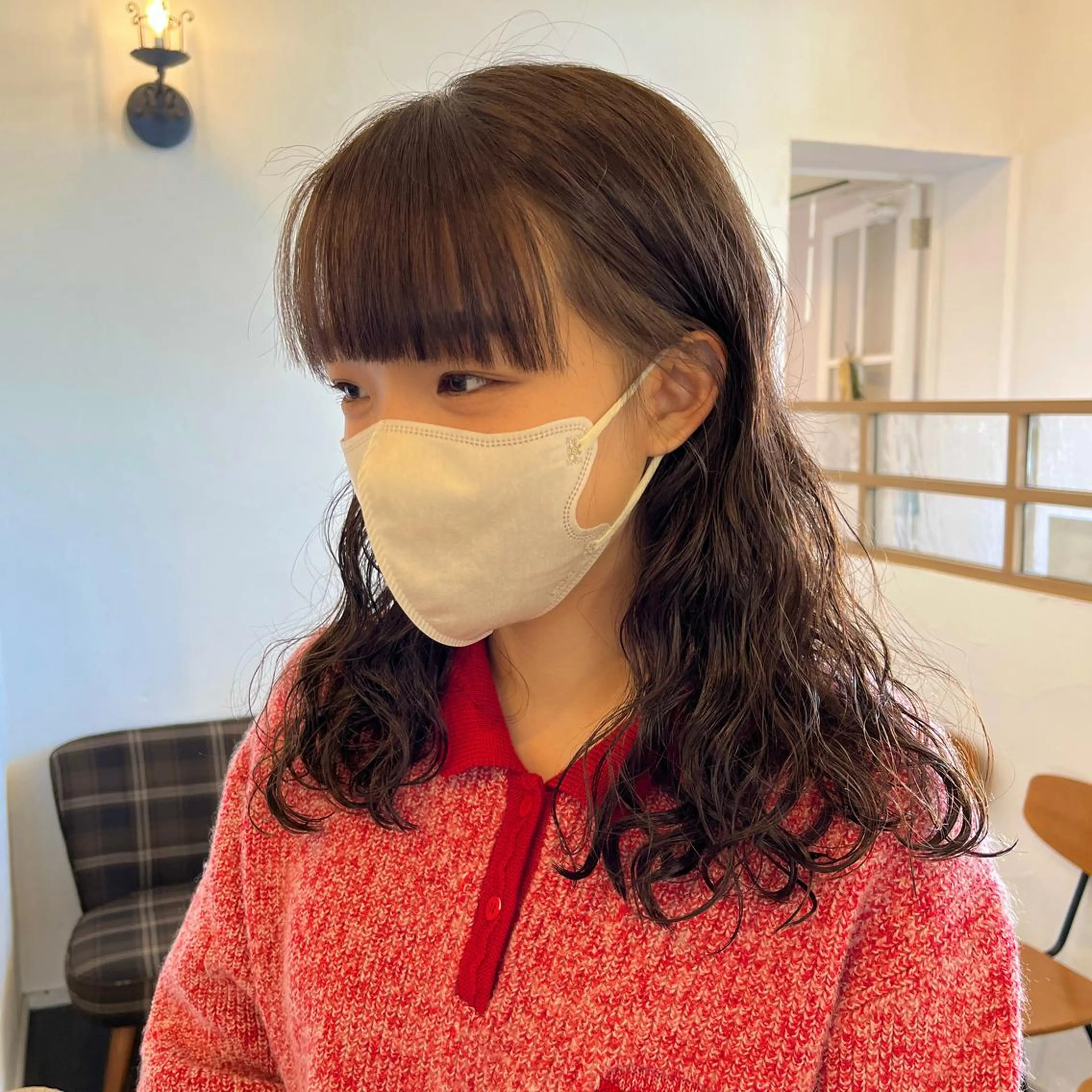 セミロング カラー ブラウンカラー 伊藤ゆかり/髪質改善 /透明感カラーのヘアスタイル