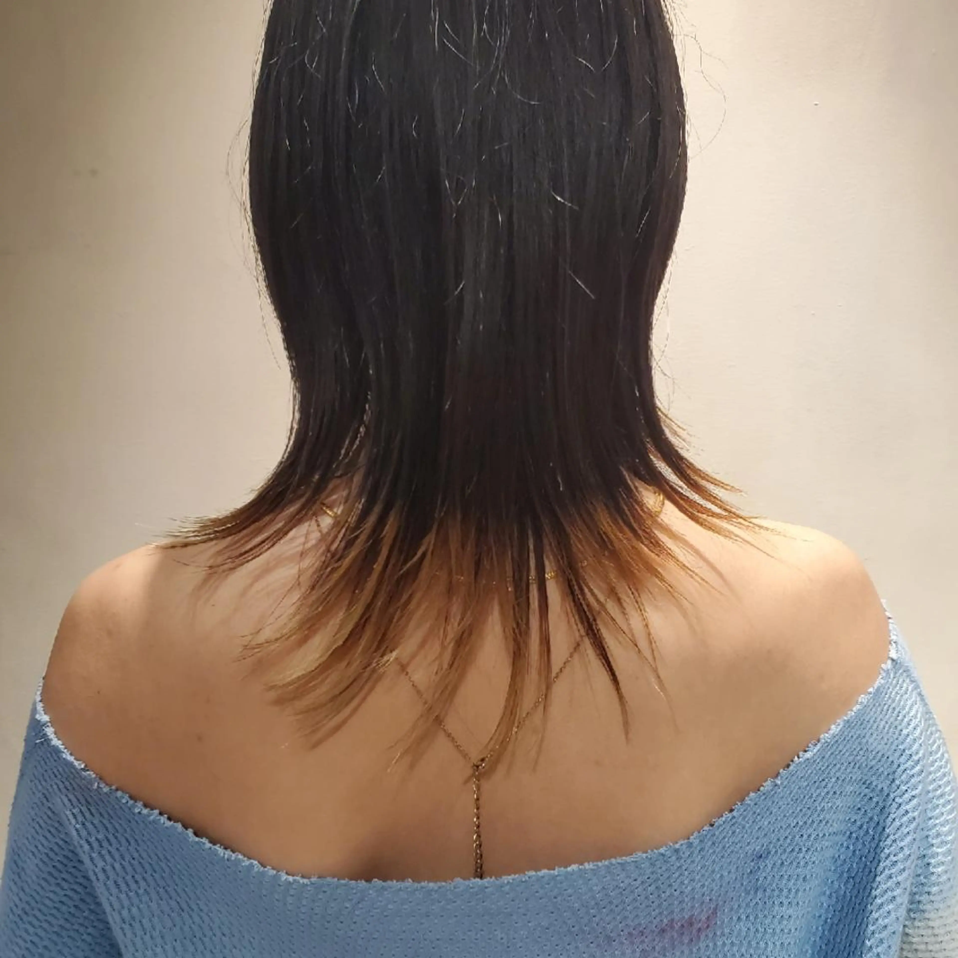 ミディアム カラー 韓国風ヘア レイヤーカット ウルフカット 韓国レイヤー　 suzuのヘアスタイル