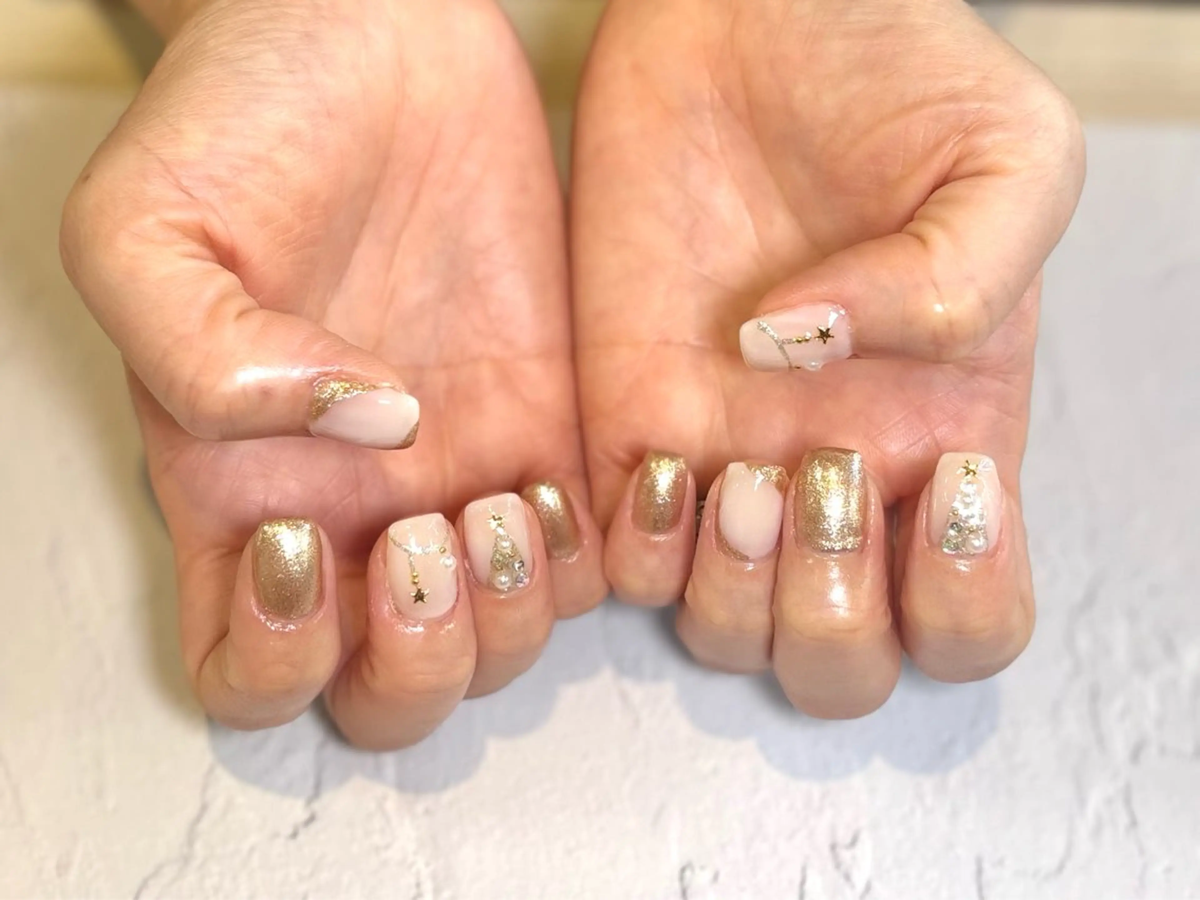 ネイル 冬ネイル クリスマス 秋山 香穂のネイルデザイン