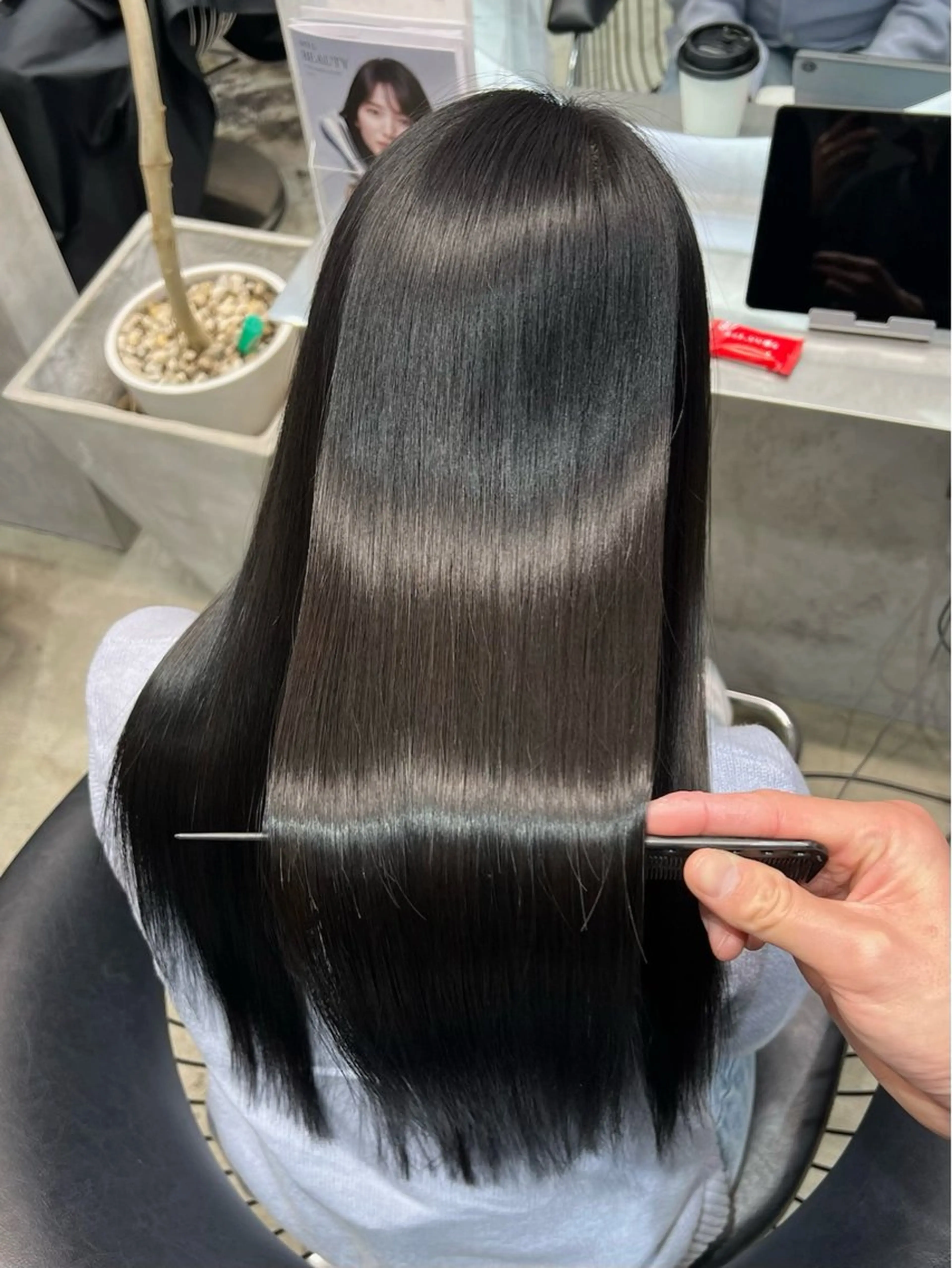 ロング カラー トリートメント カット ヘアカラー トリートメント etora 渋谷所属・itaru/網紅ヘア 🇨🇳ケラチンTRのヘアスタイル