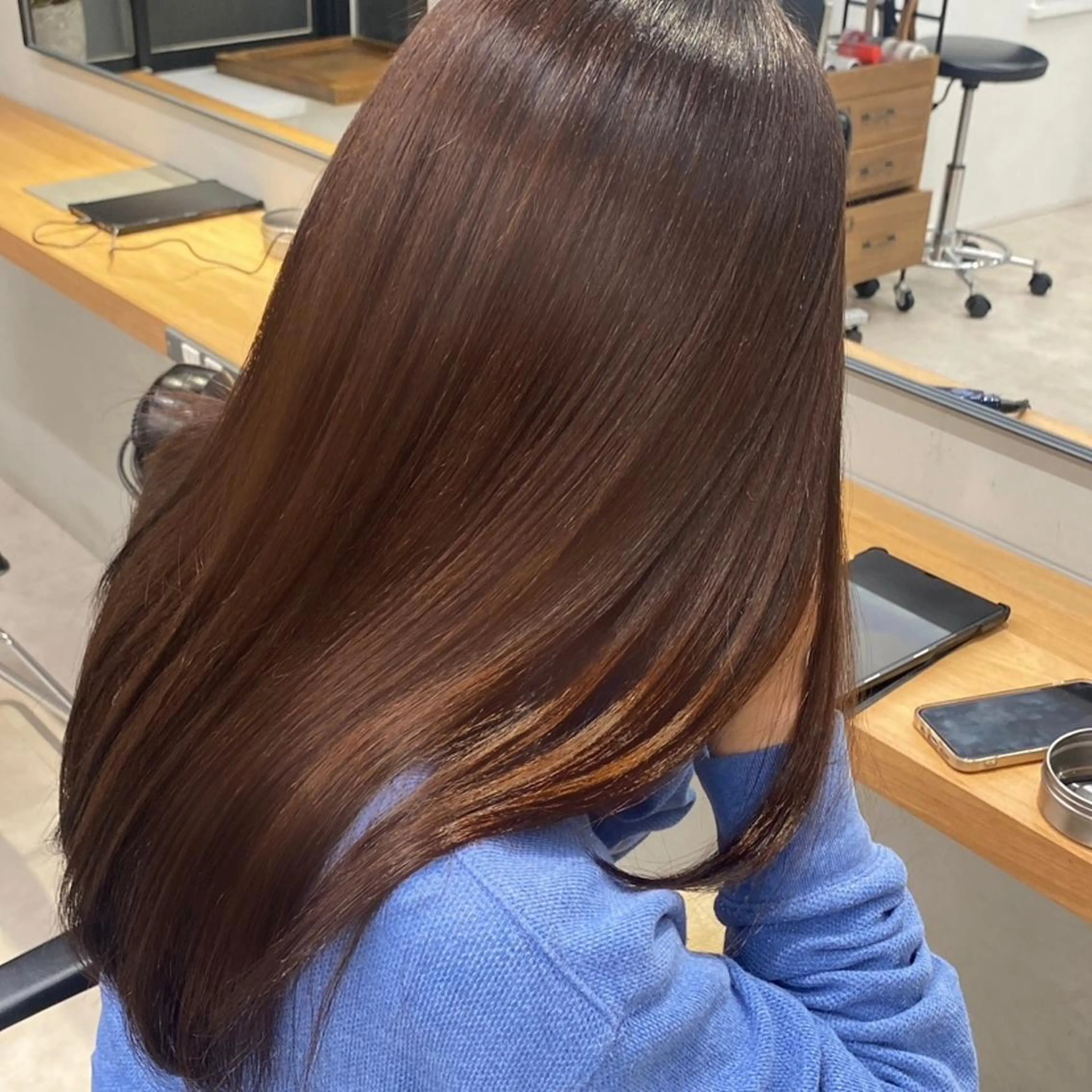 ロング カラー カット 縮毛矯正 トリートメント noa/ 渋谷のヘアスタイル