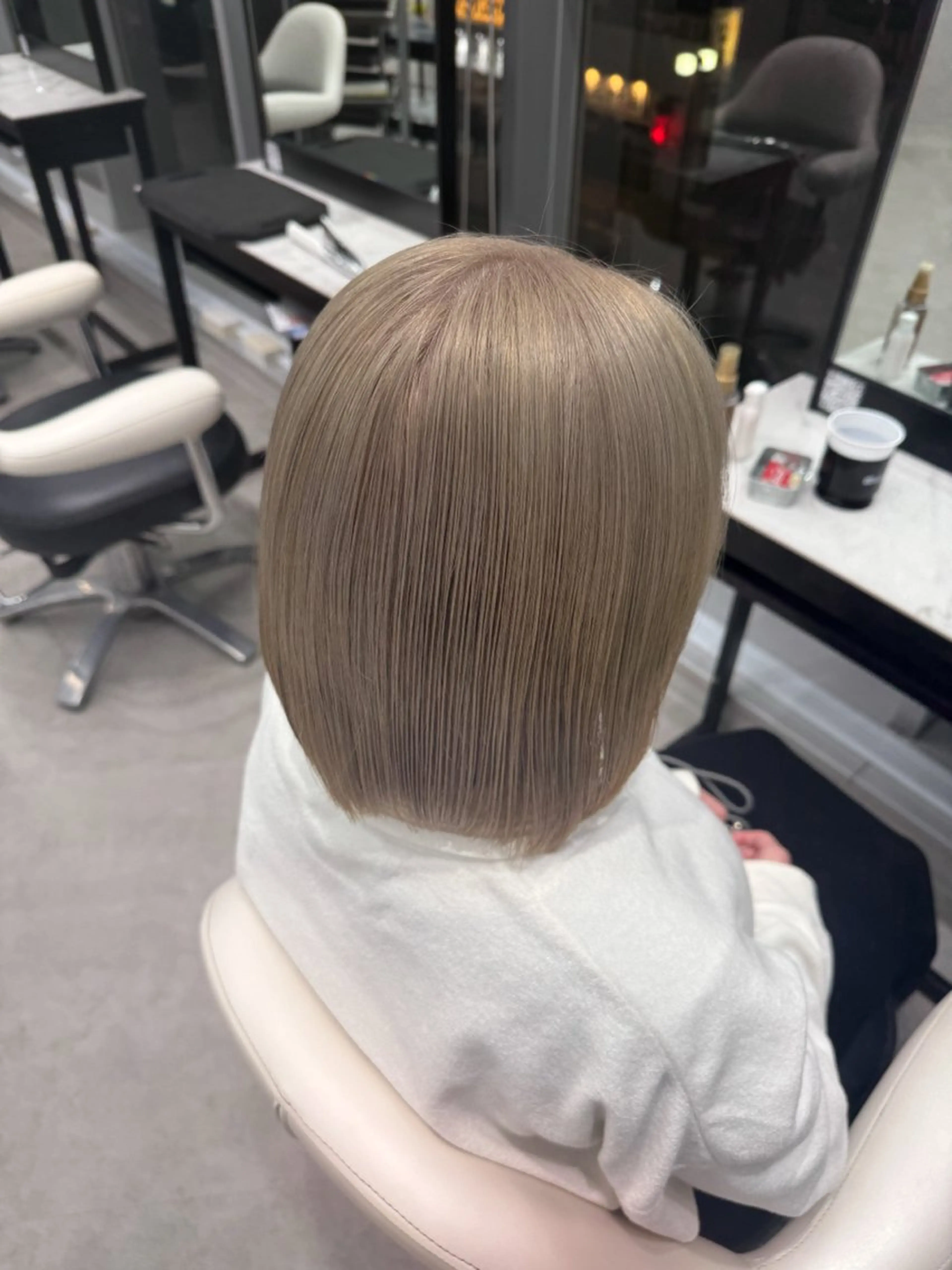 カラー ベージュカラー ブロンド ブロンドベージュ ヘアカラー カット¥1100 / 𝙍𝙪𝙣𝙖⟡.のヘアスタイル