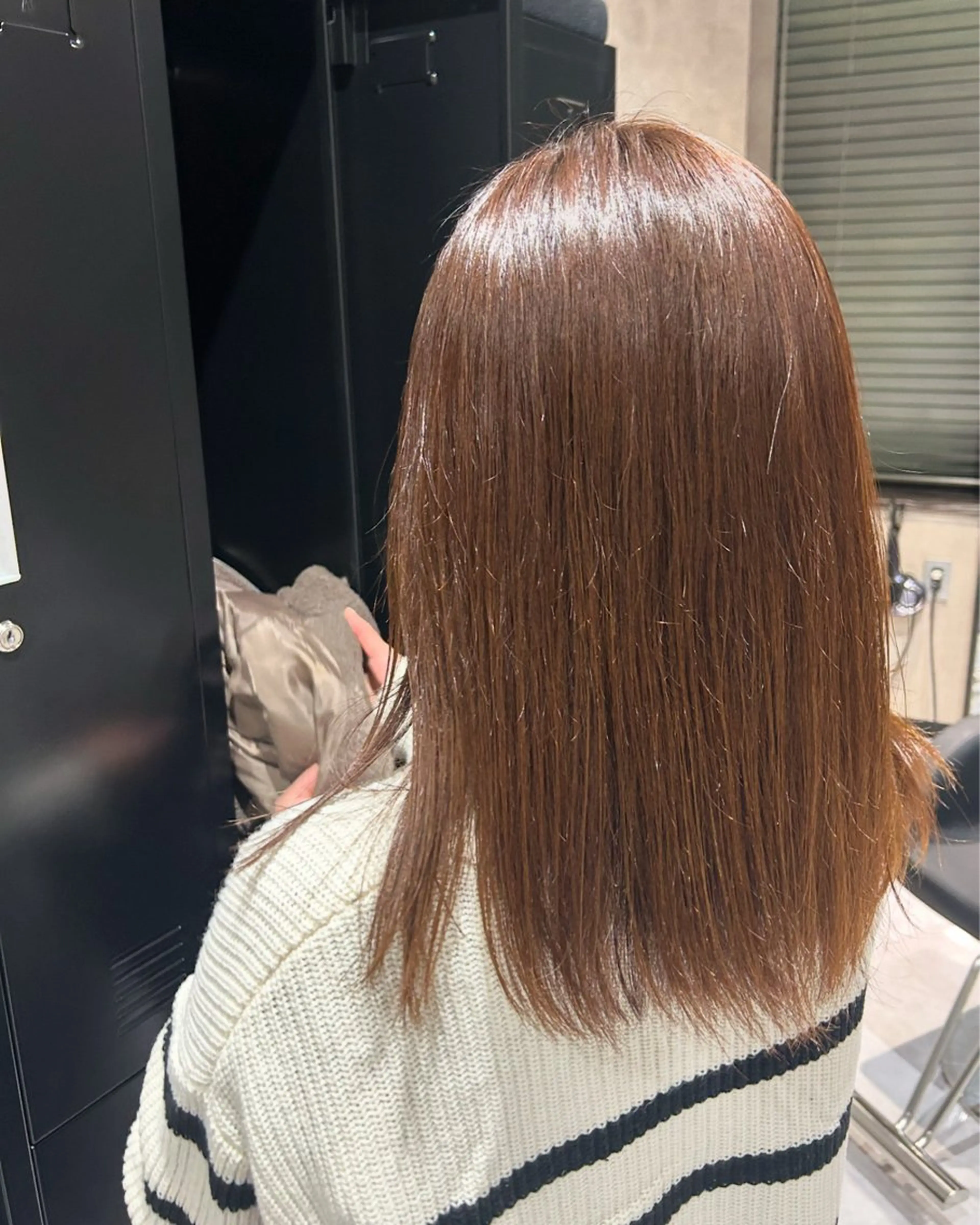 ミディアム カラー ベージュカラー 髪質改善 《.Xian》ホソミ リクのヘアスタイル