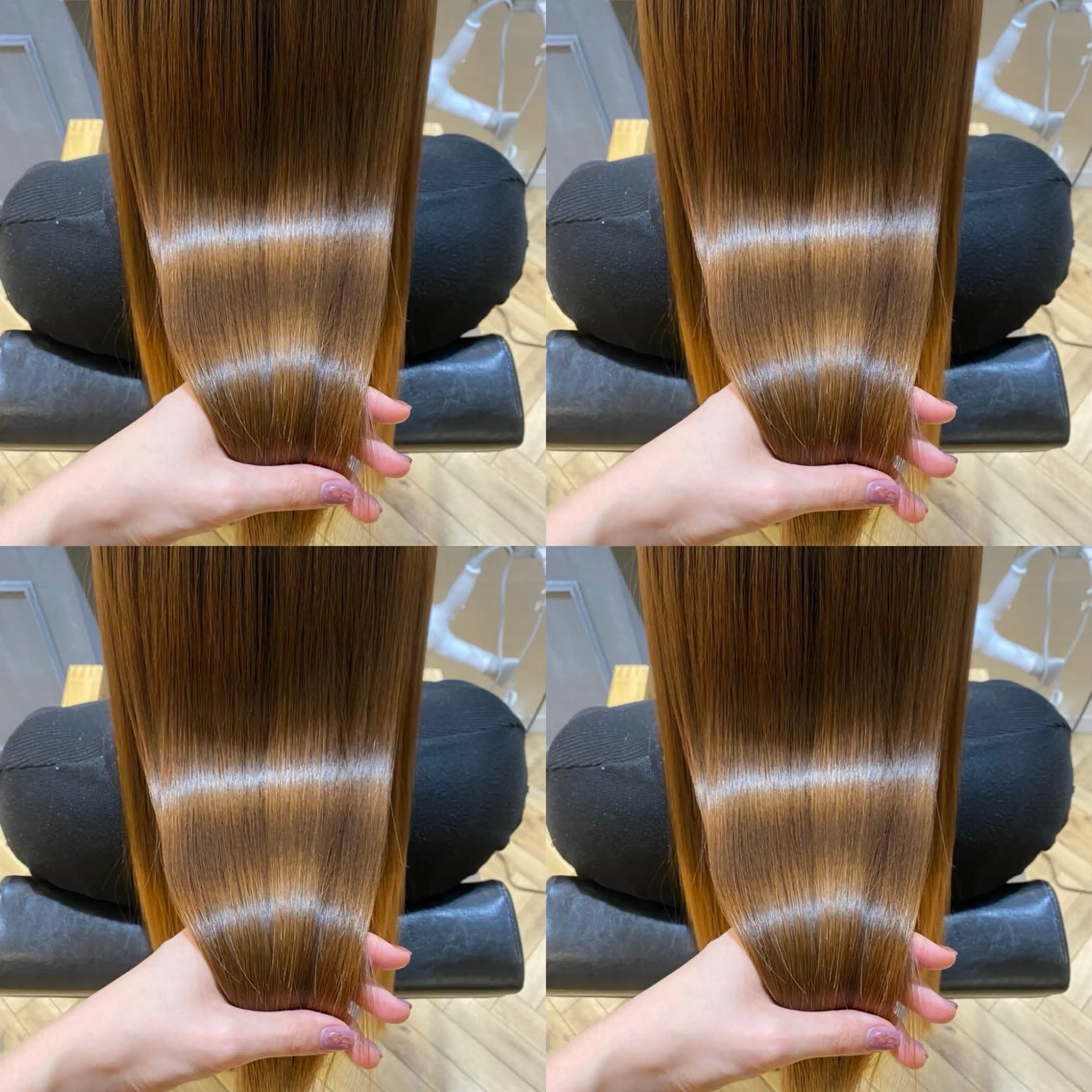 ロング カラー グレージュ 髪質改善 韓国レイヤー ×髪質改善✨純大のヘアスタイル