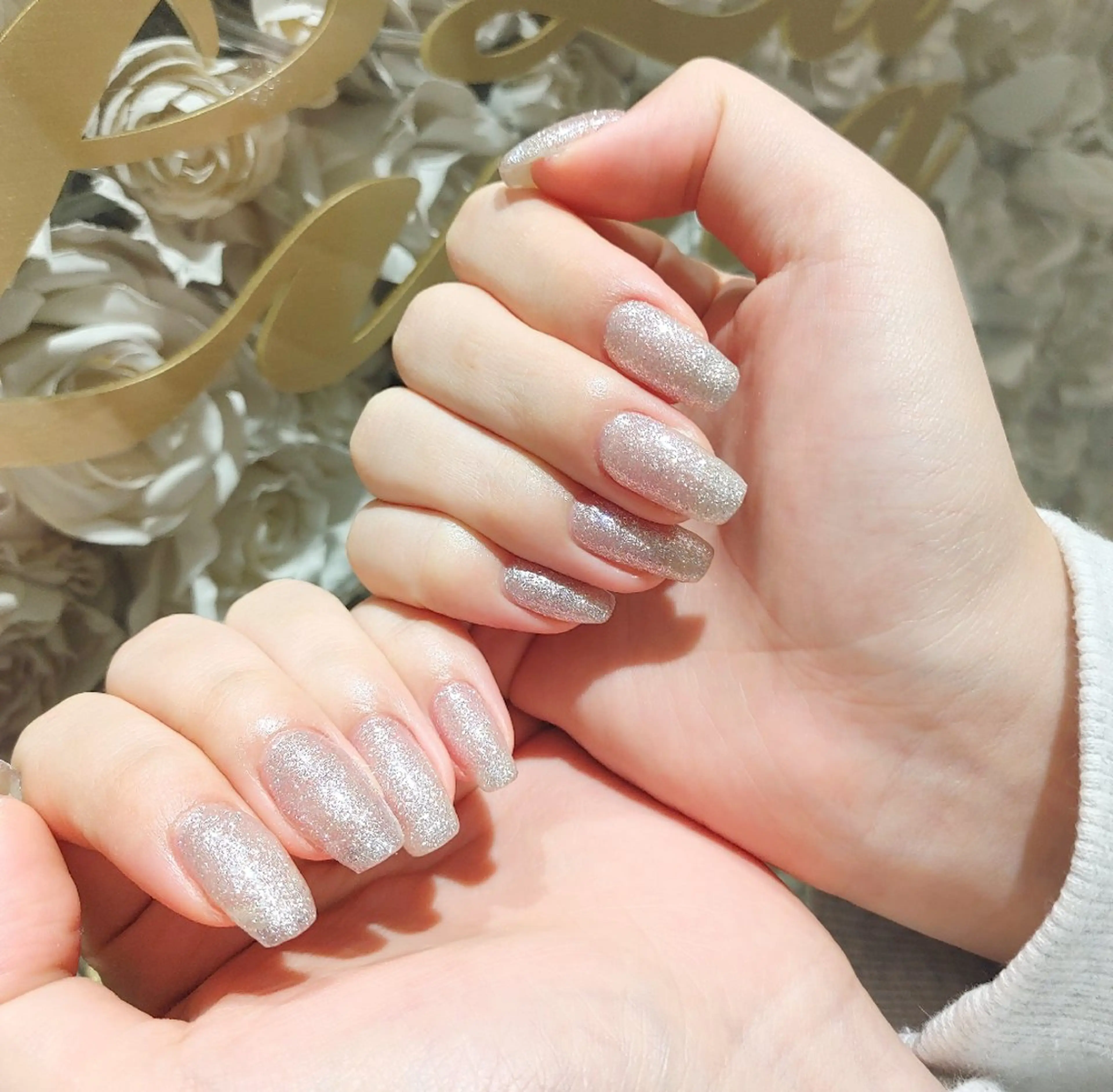 ネイル ラメ(グリッター) La Luna アヤカのネイルデザイン