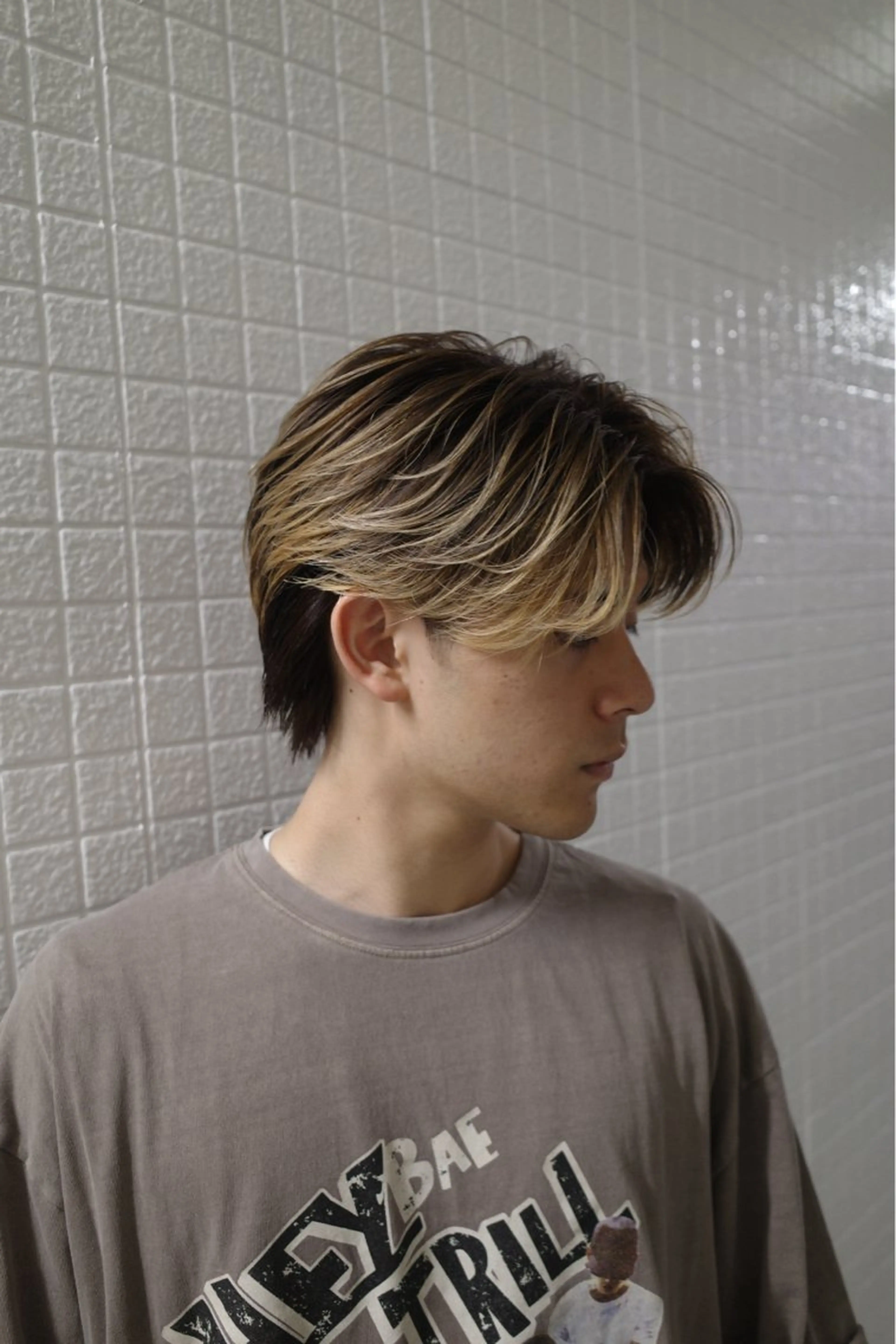 ショート カラー メンズ メンズバレイヤージュ バレイヤージュ 外国人風カラー レイヤーカット カット ヘアカラー トリートメント DX所属・✨メンズスタイル✨ Daiのヘアスタイル