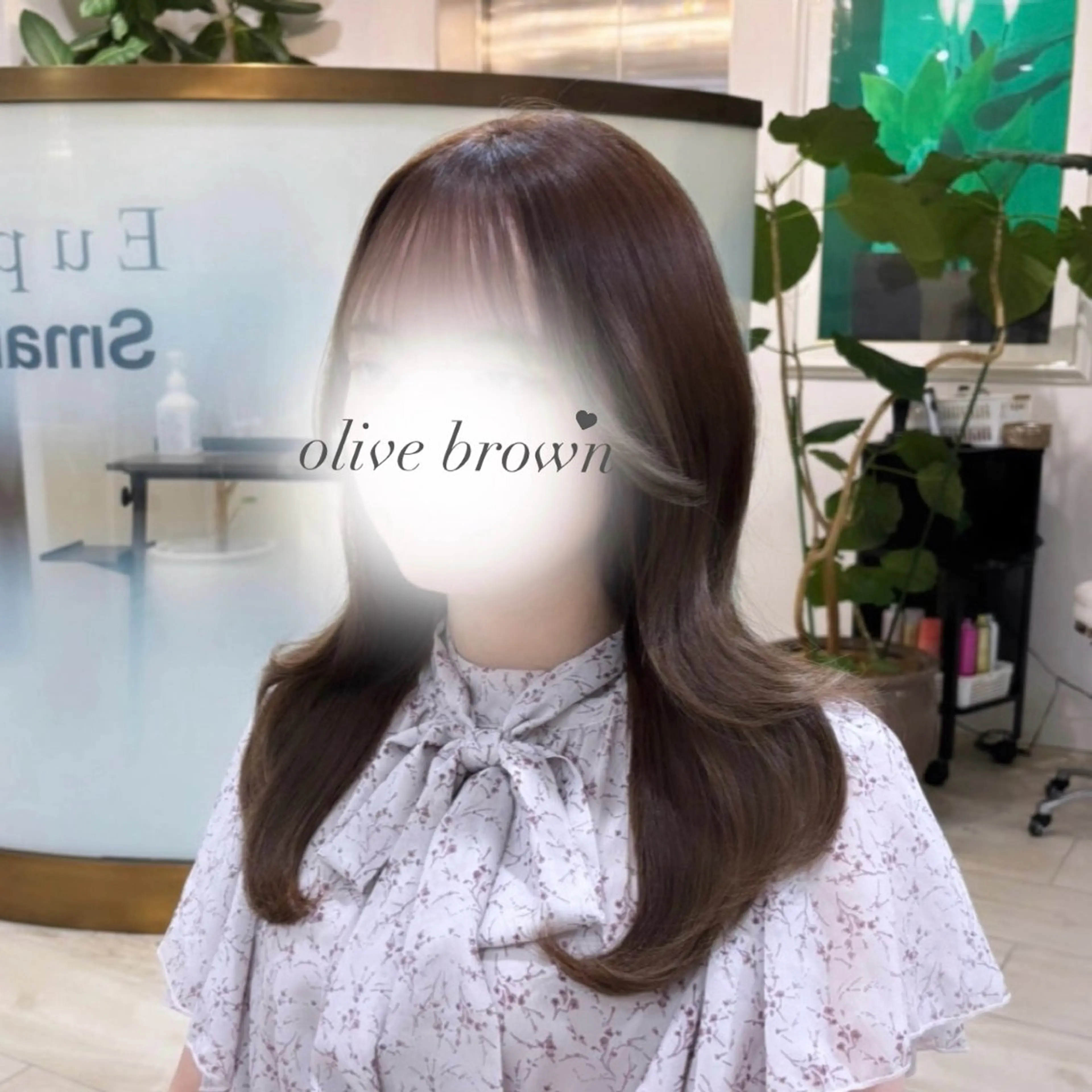 セミロング カラー カット ヘアカラー Ririka/銀座/ Euphoria🤍のヘアスタイル