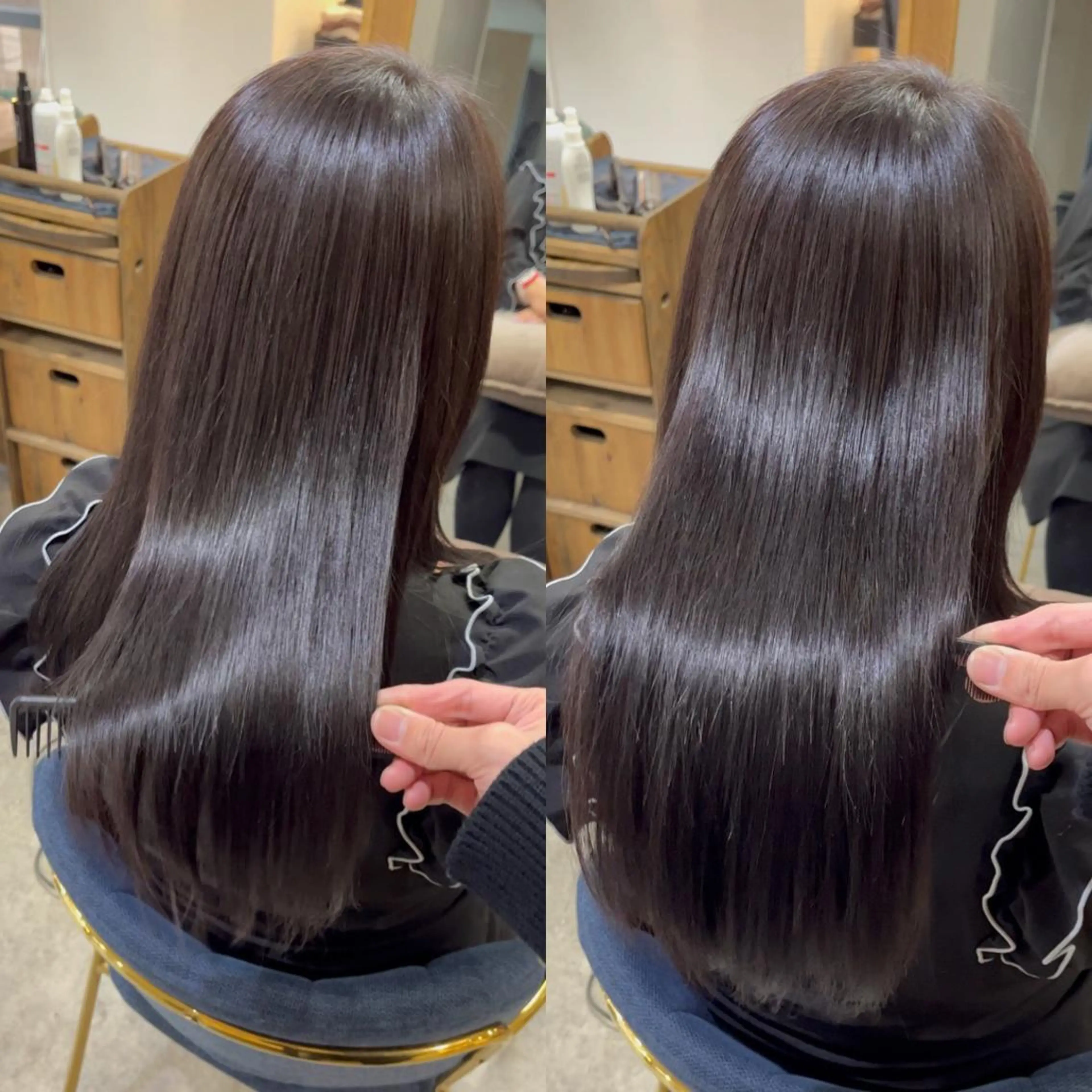 ロング カラー ヘアカラー トリートメント sia所属・縮毛矯正🪞 髪質改善特化谷名勇輝のヘアスタイル