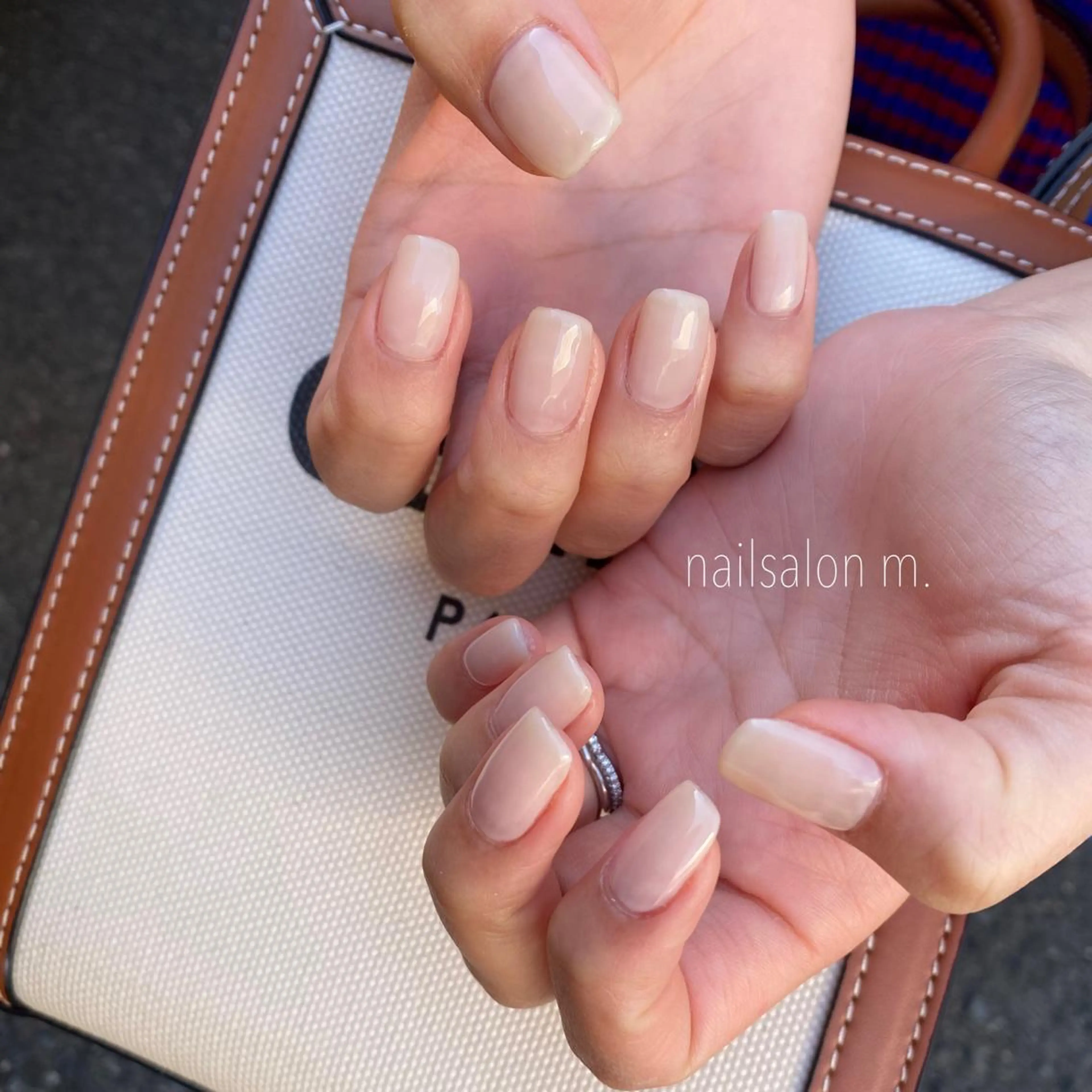 ネイル オフィスネイル ワンカラーネイル シンプルネイル 春ネイル nailsalon    m.所属・m. mayaのネイルデザイン