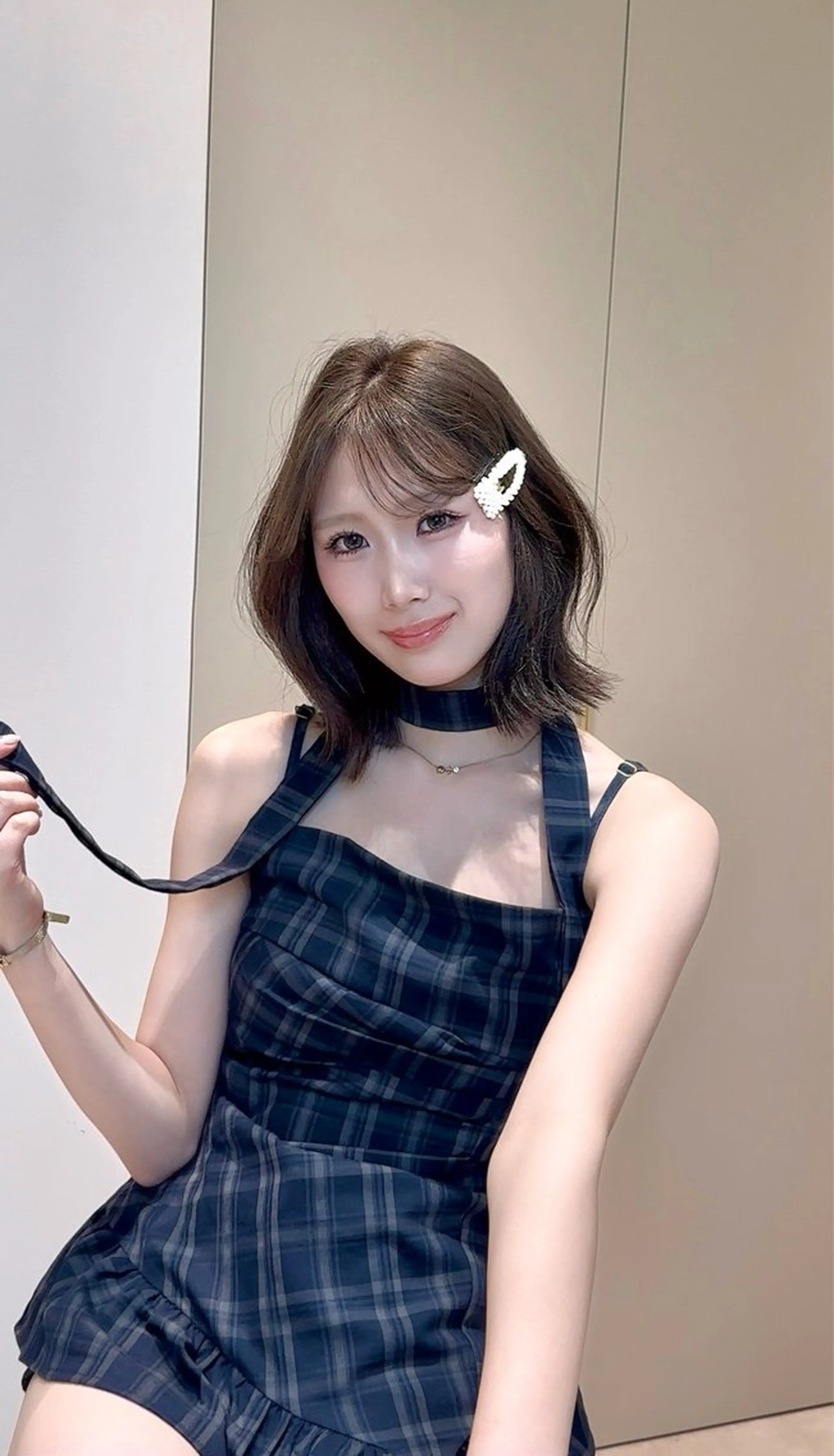 ロング 韓国風ヘア ワンホンヘア ヘアカラー Lond Role所属・🎀透明感カラー shizuka🎀のヘアスタイル