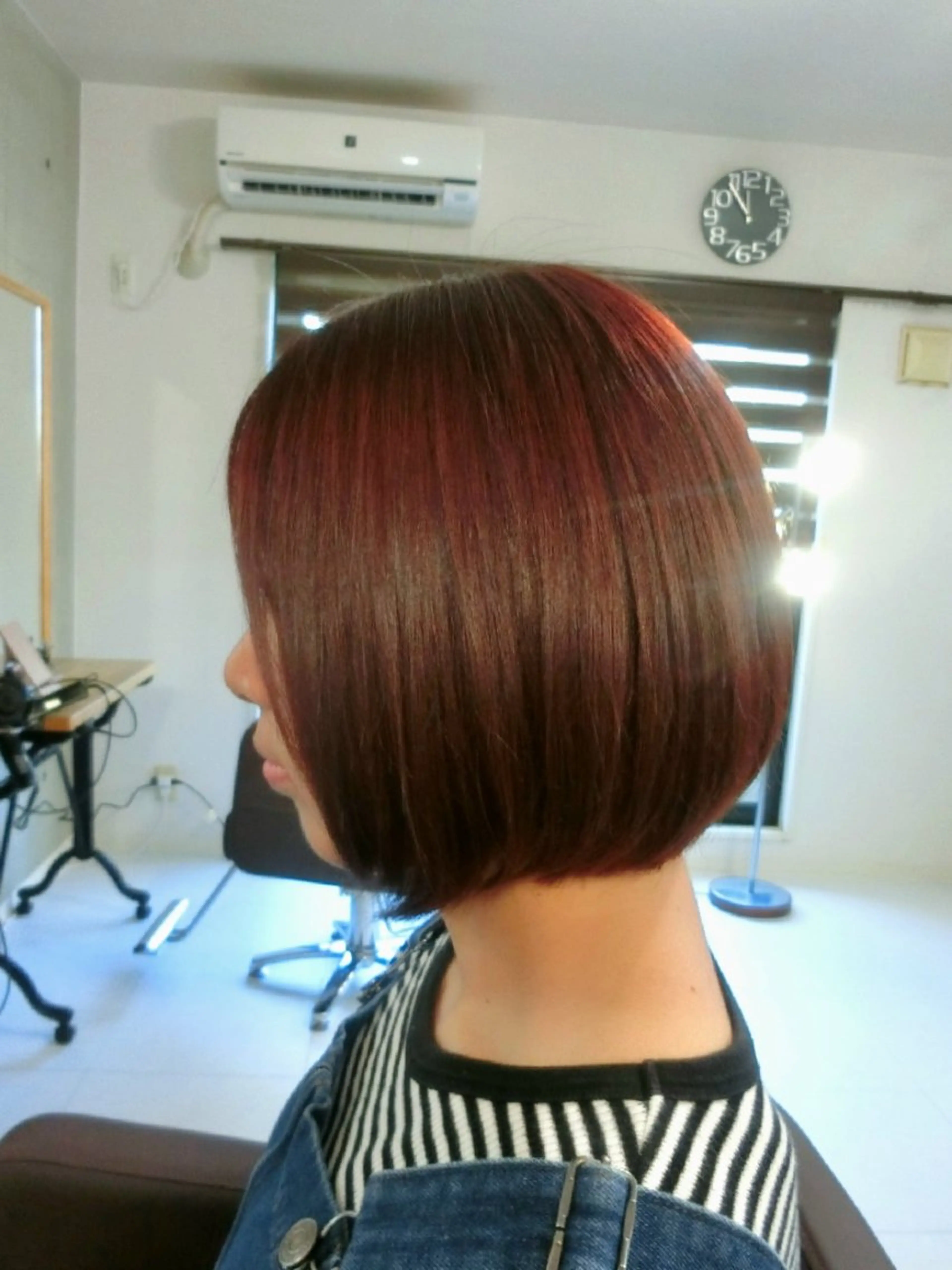 ミディアム カラー ma cherie 三浦直美のヘアスタイル
