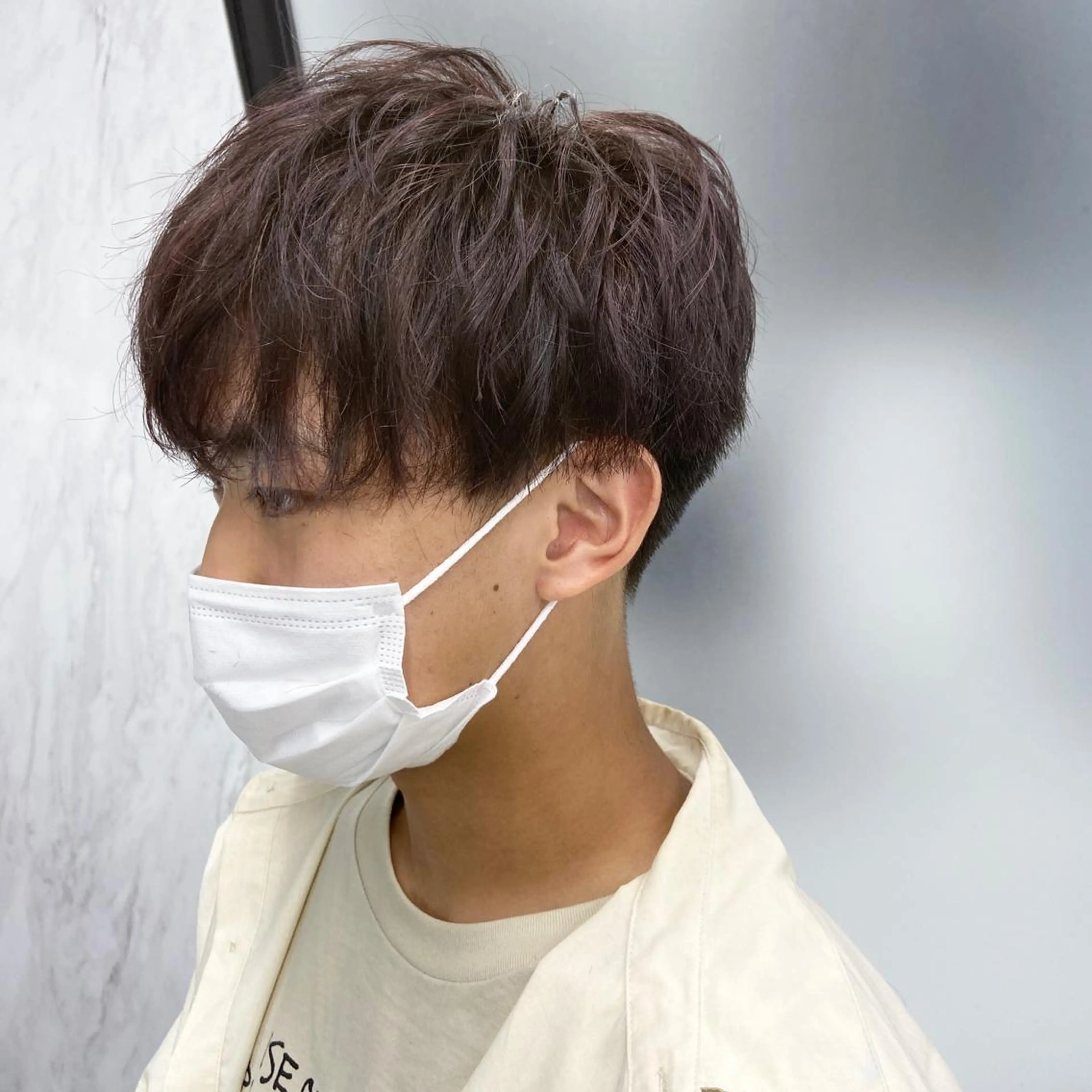 ショート カラー メンズ メンズハイトーン ハイトーンカラー ヘアカラー トリートメント ミルボンAujua認定サロン Ria  OSAKA 梅田所属・メンズ、エクステ特化 Ryuのヘアスタイル