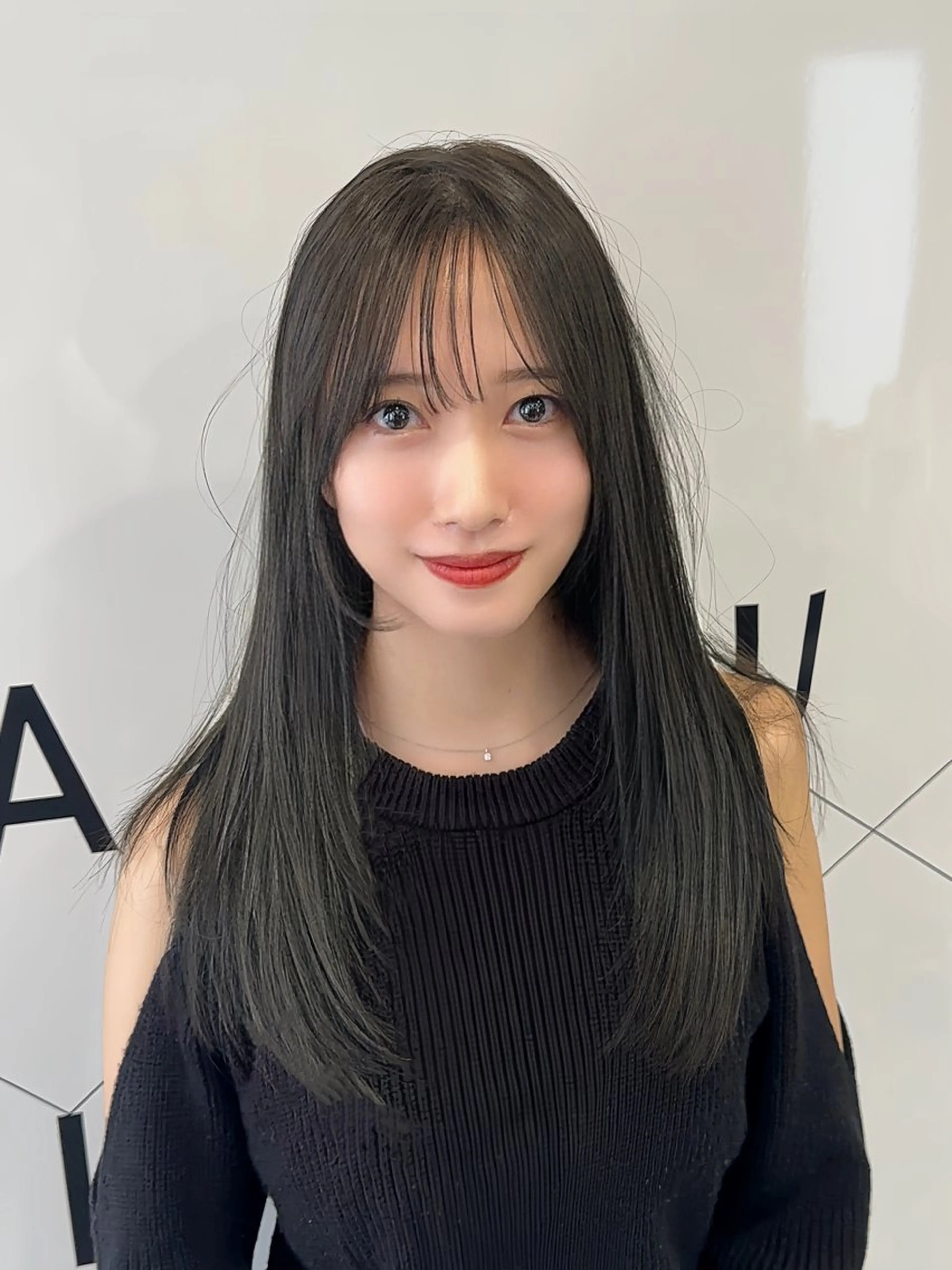 ロング 髪質改善 韓国風ヘア レイヤーカット 縮毛矯正 トリートメント HARUKI MINATO JAPAN福岡所属・モテ髪レイヤー /韓国ヘアNOBUのヘアスタイル