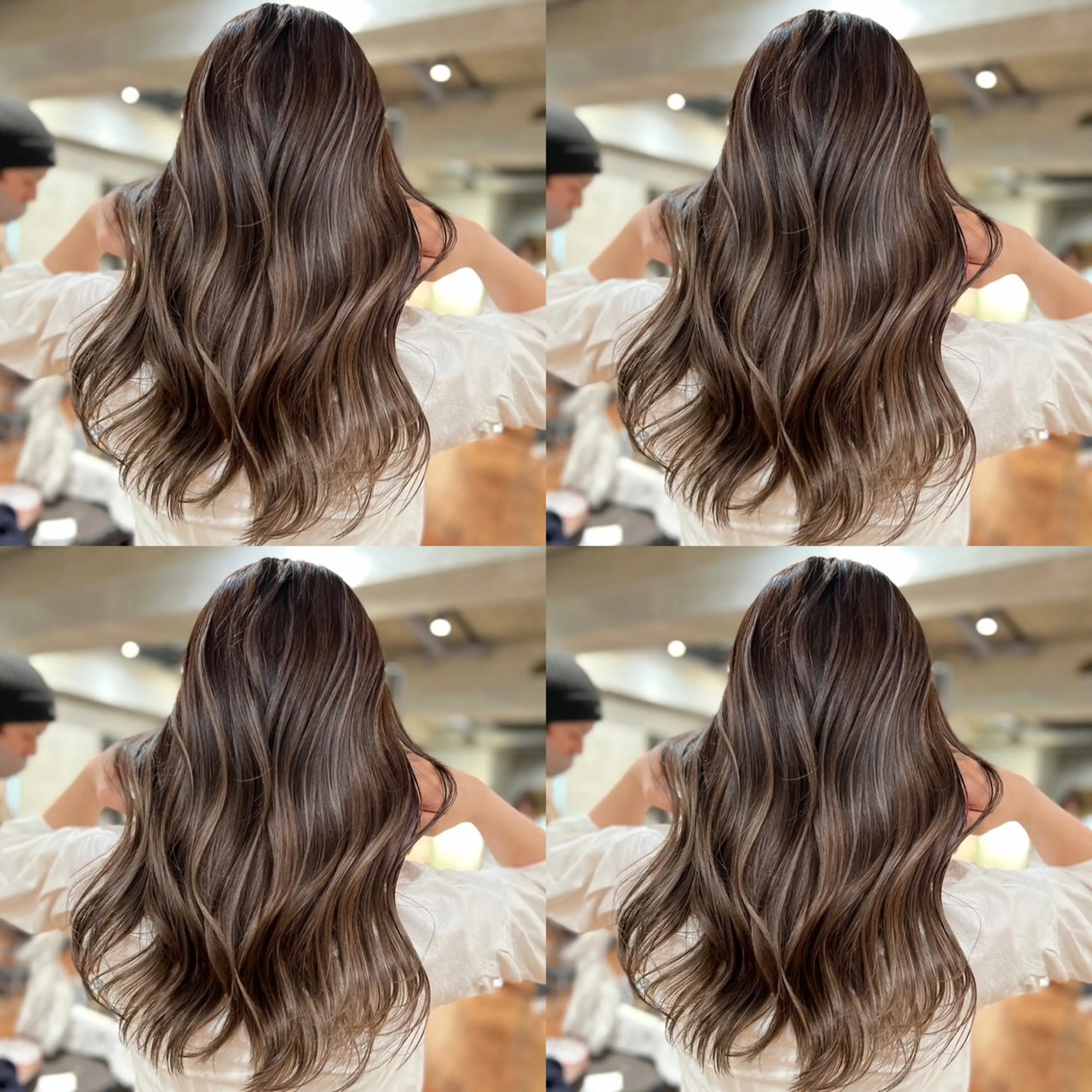 ロング カラー バレイヤージュ ベージュカラー ブリーチ ケアブリーチ ダブルカラー カット ヘアカラー トリートメント ご予約 宜しくお願いします！のヘアスタイル