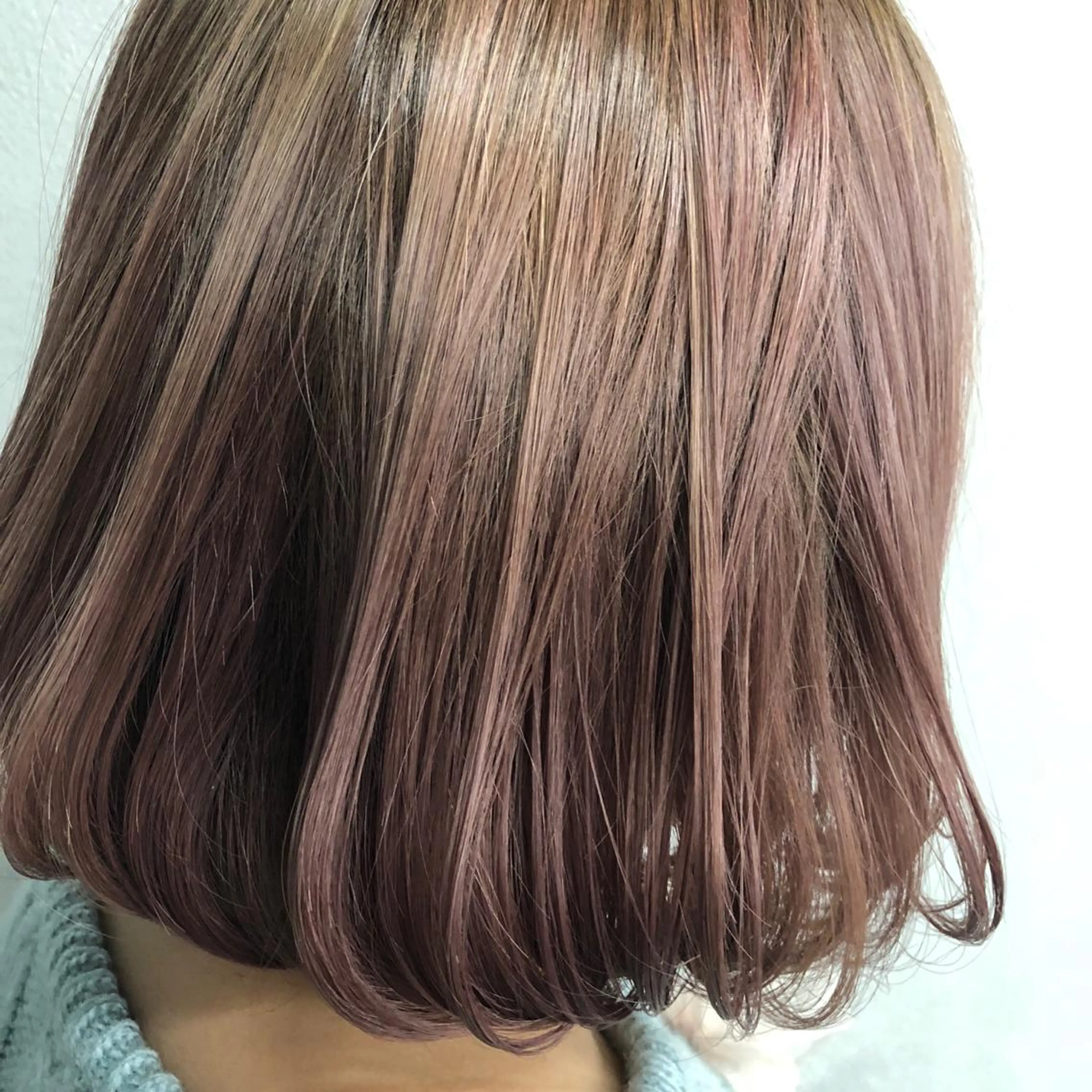 ショート カラー ベージュカラー ピンクカラー ピンクベージュ ボブ/ショート/ 白髪染め/メンズ葛西のヘアスタイル