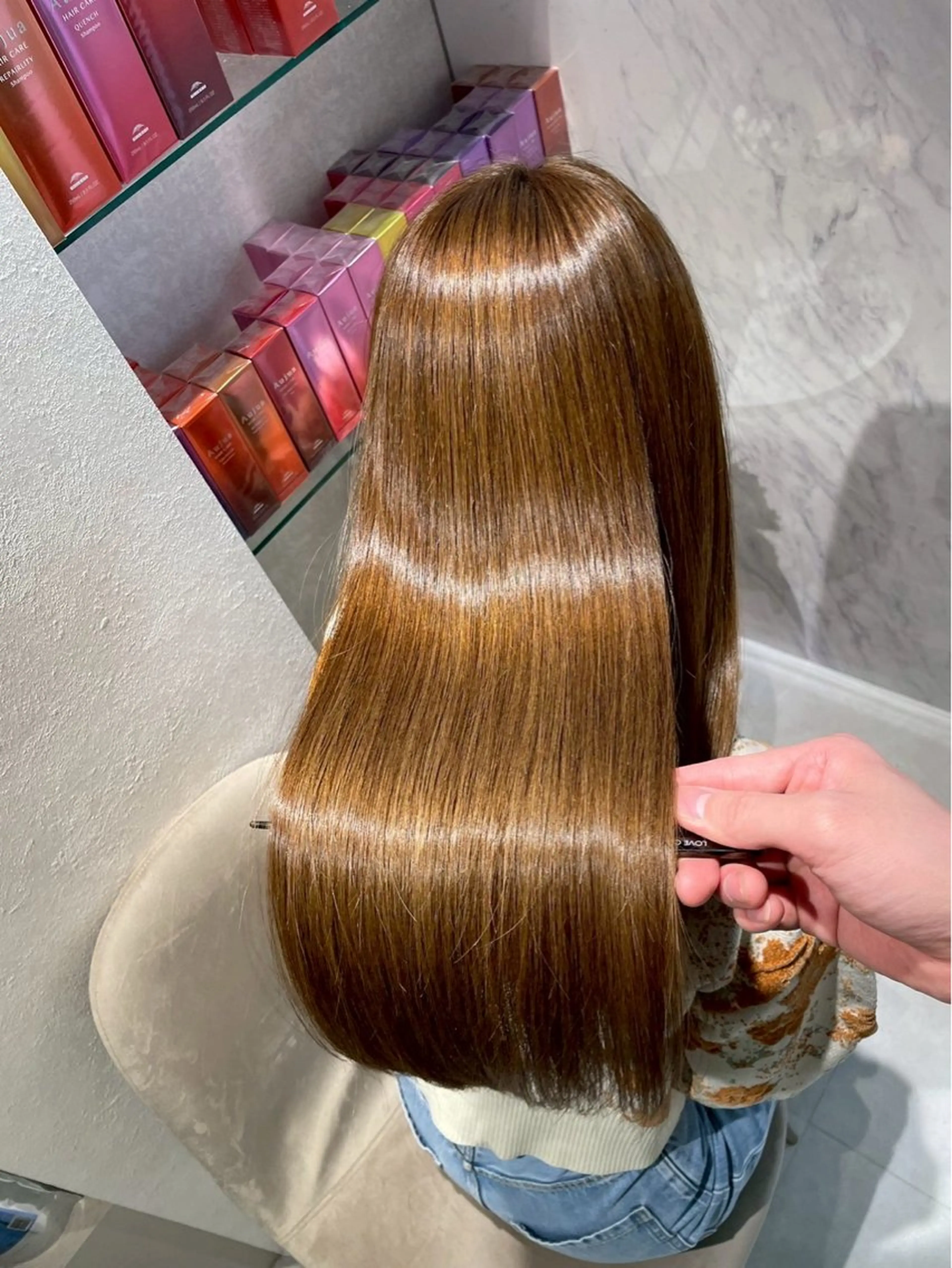 🌟限定クーポン20%off 🌟透明感カラー＋ULTOWAトリートメントor13stepトリートメント🩵の写真