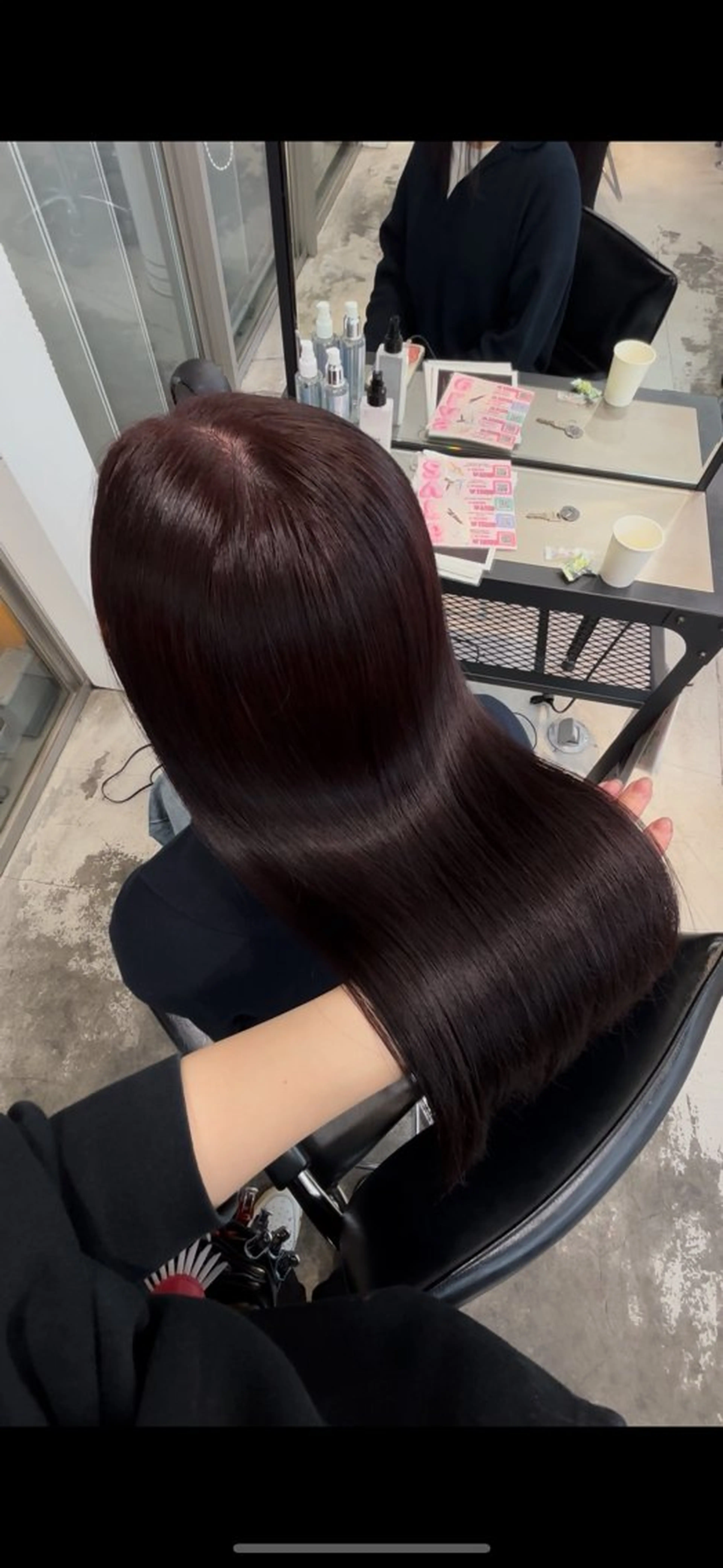 ロング カラー 髪質改善 ヘアカラー トリートメント ダメージレス艶カラー MISAKI🦋のヘアスタイル