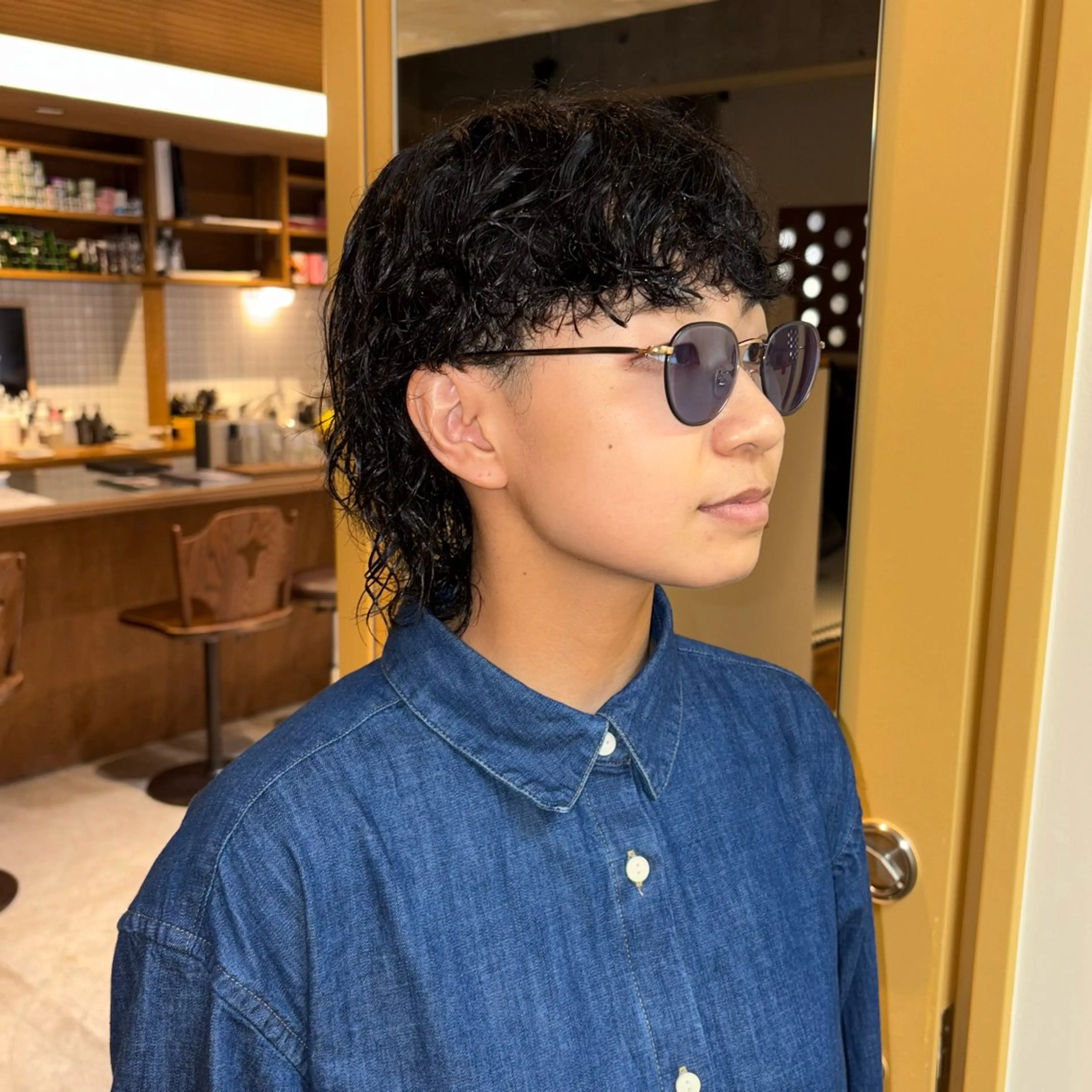 ショート パーマ マレットヘア パ ルのヘアスタイル