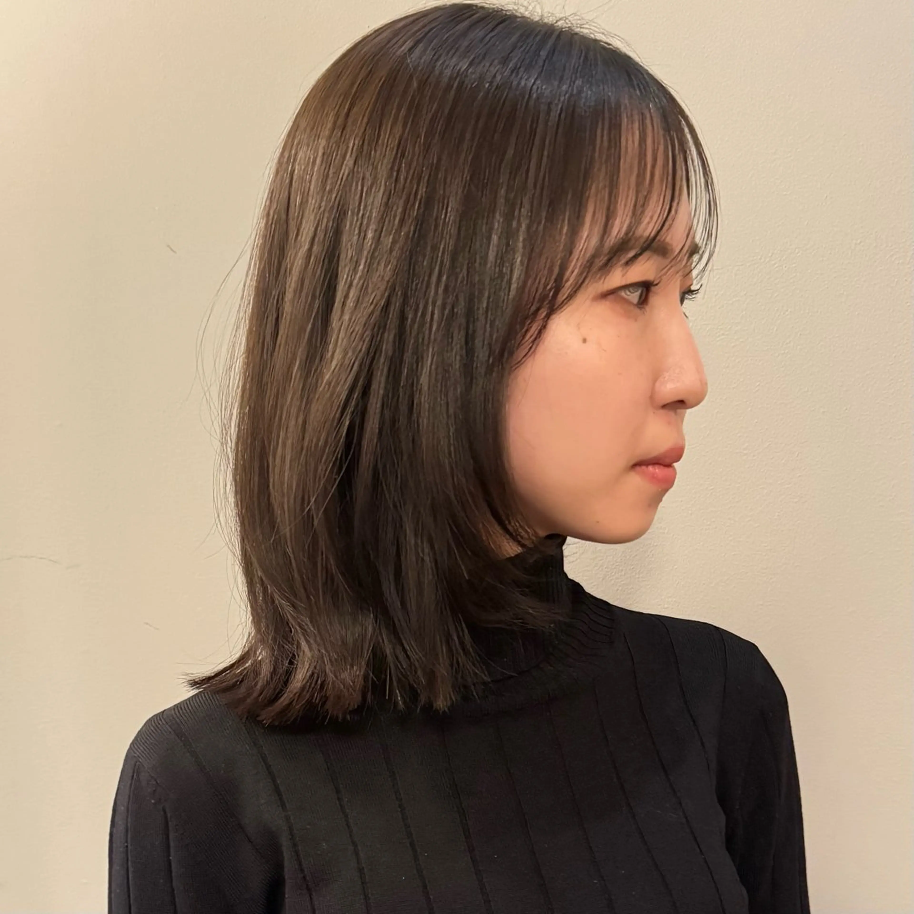 ミディアム カラー カット ヘアカラー トリートメント 🌿レイヤーボブ/パ ーマ🌿　木梨健太のヘアスタイル