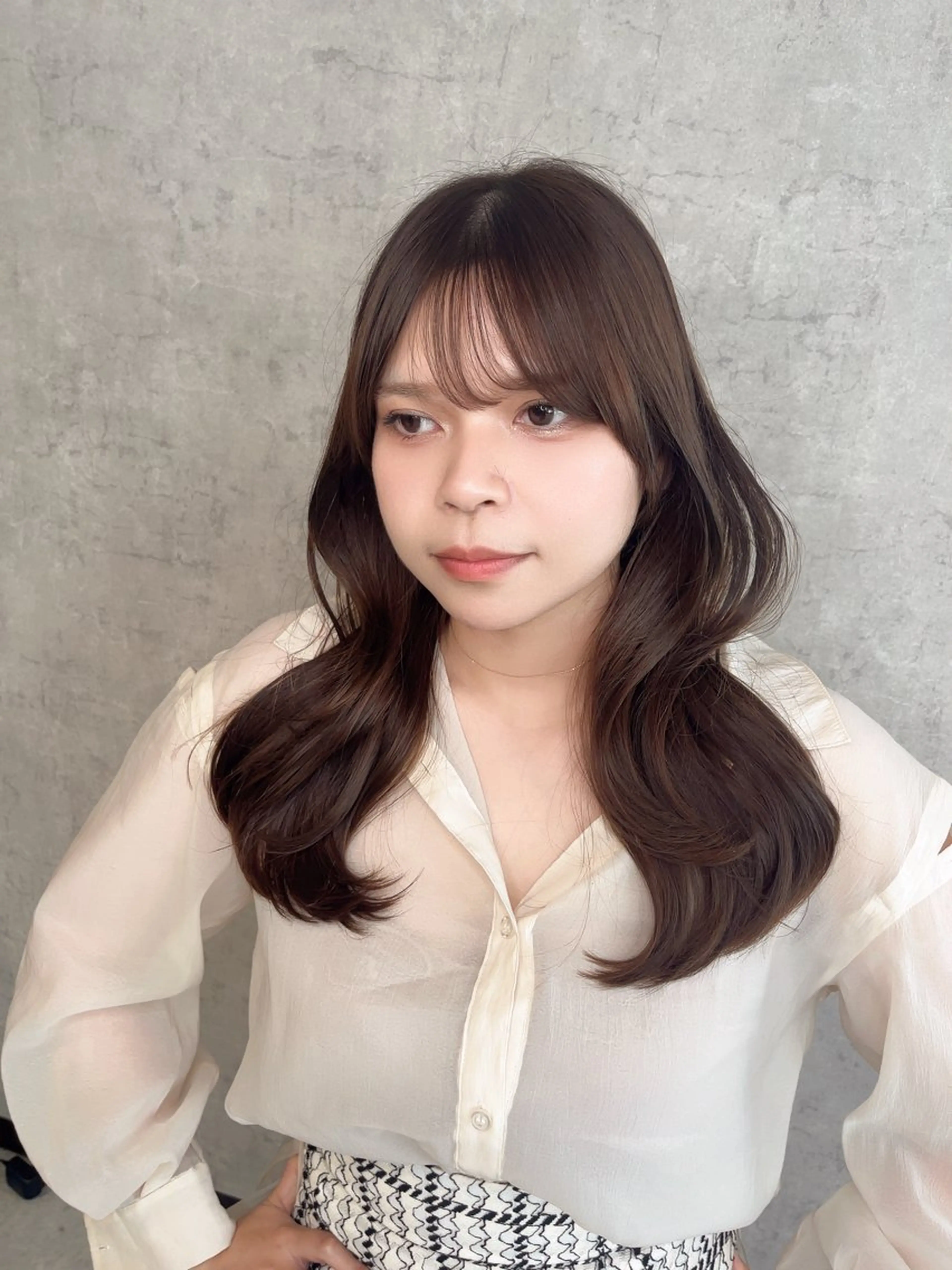 ロング カット ヘアカラー KAEDE🎀 ジャニオタ美容師のヘアスタイル