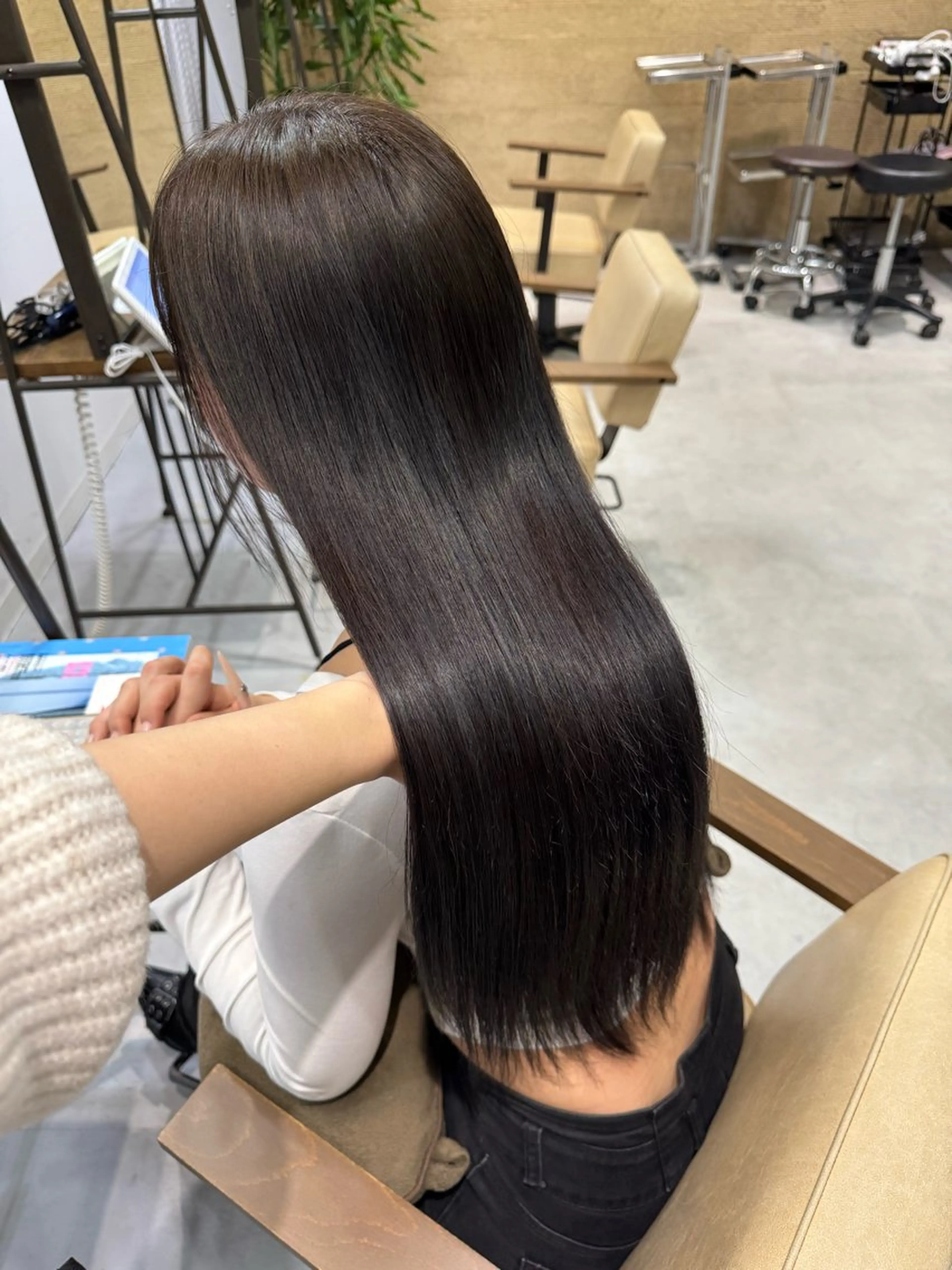 ロング カラー ブラウンカラー 髪質改善 Ouka/Wカラー/ 大人艶カラーのヘアスタイル