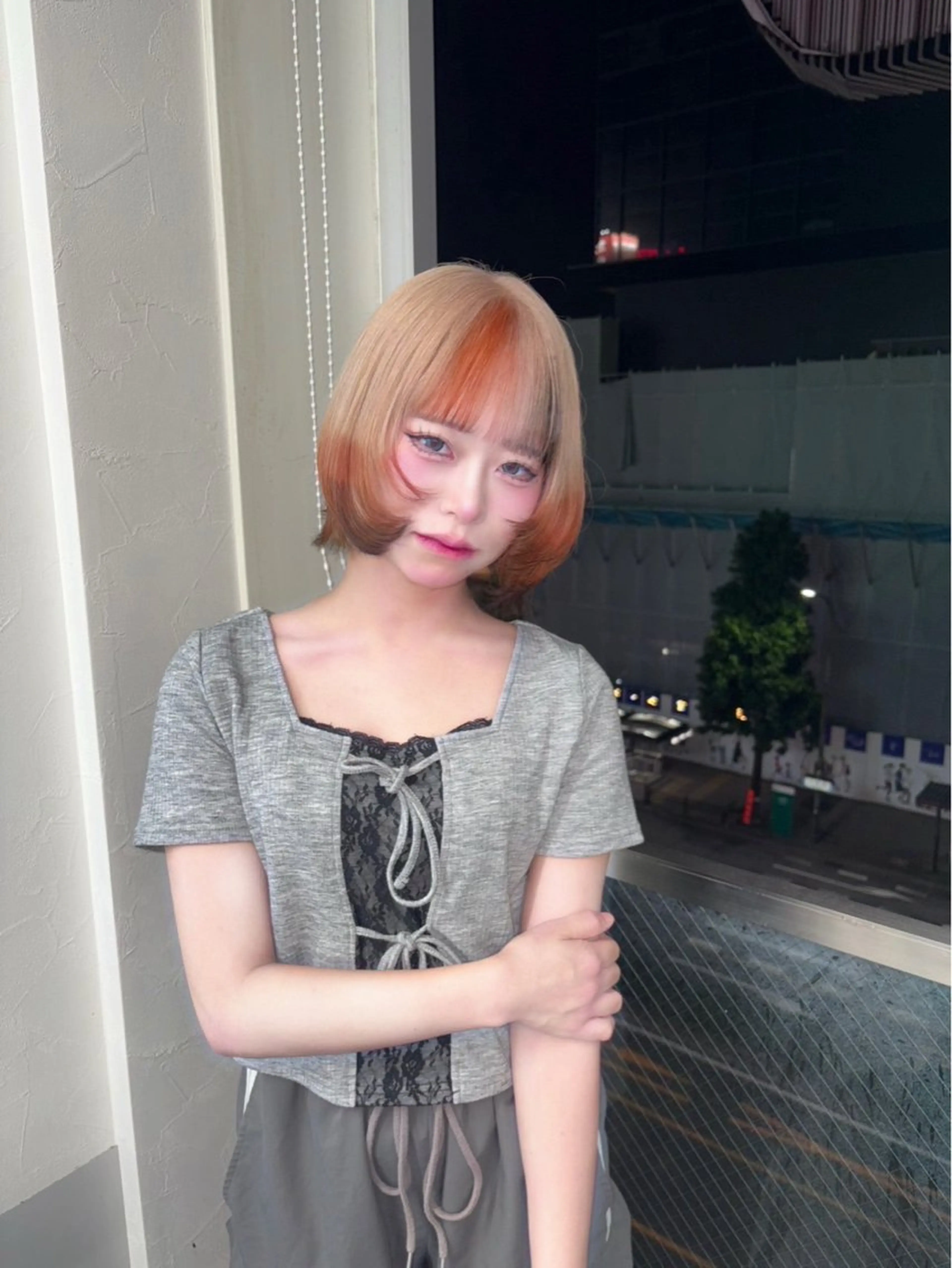 カラー ヘアアレンジ メンズ カット ヘアカラー トリートメント ヘアセット メンズウルフ🐺♡ ピンク♡ヘアメ🎀のヘアスタイル