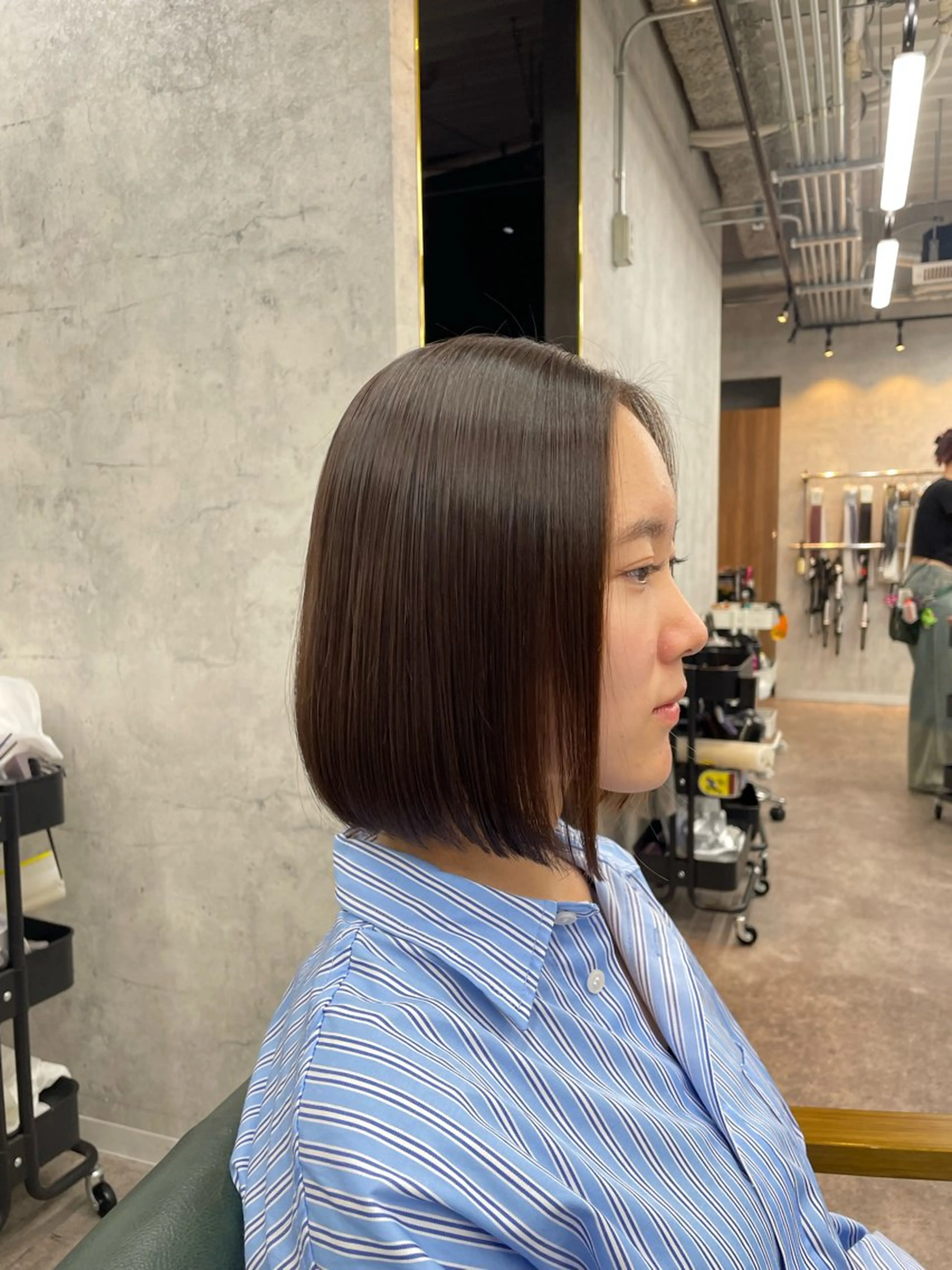 ショート パーマ カット 縮毛矯正 トリートメント ツヤ髪🌿‬髪質改善 🧸RYUGOのヘアスタイル