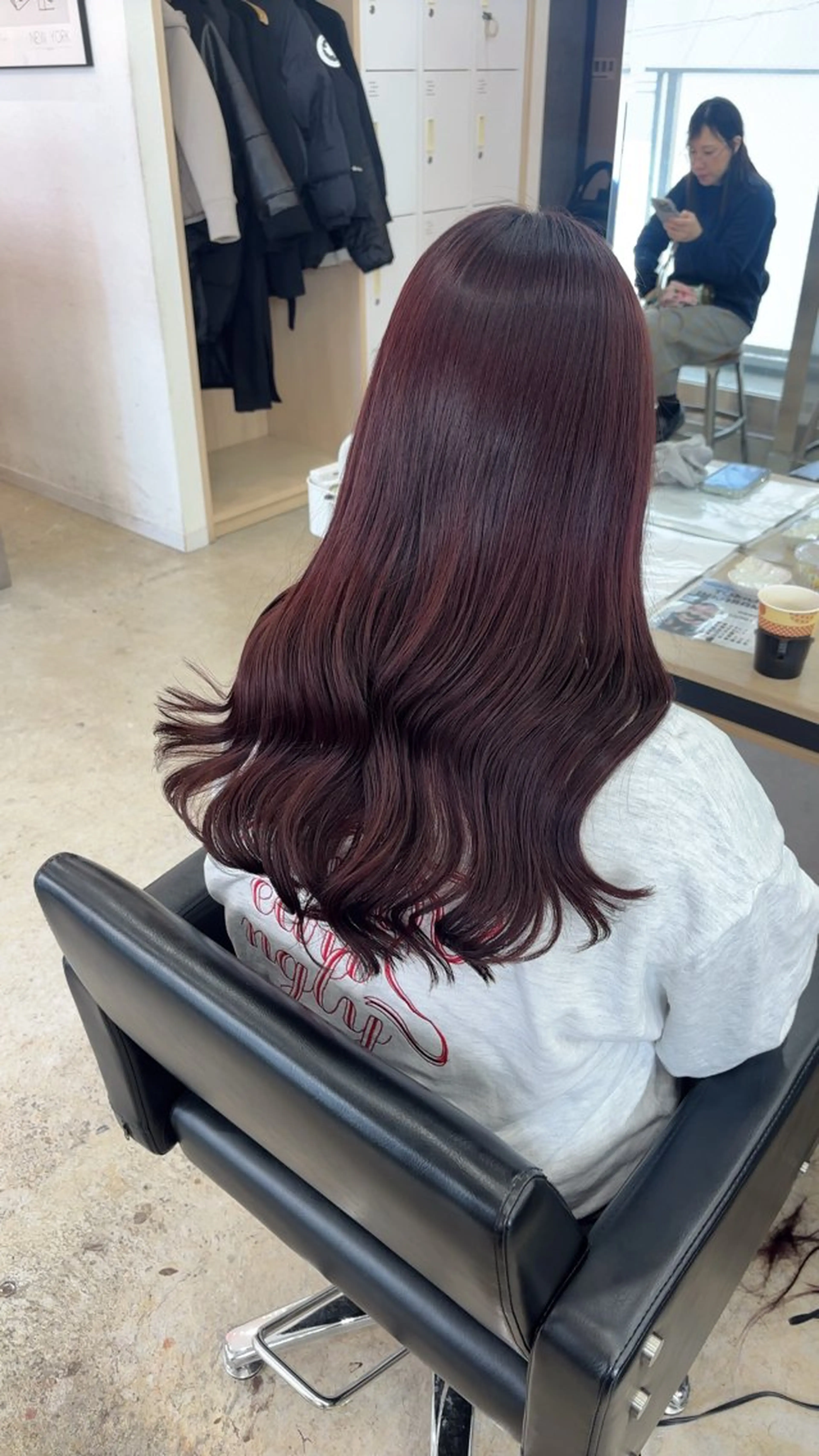 ロング カラー カット ヘアカラー トリートメント 🪽髪質改善ストレー ト🤍美羽🤍のヘアスタイル