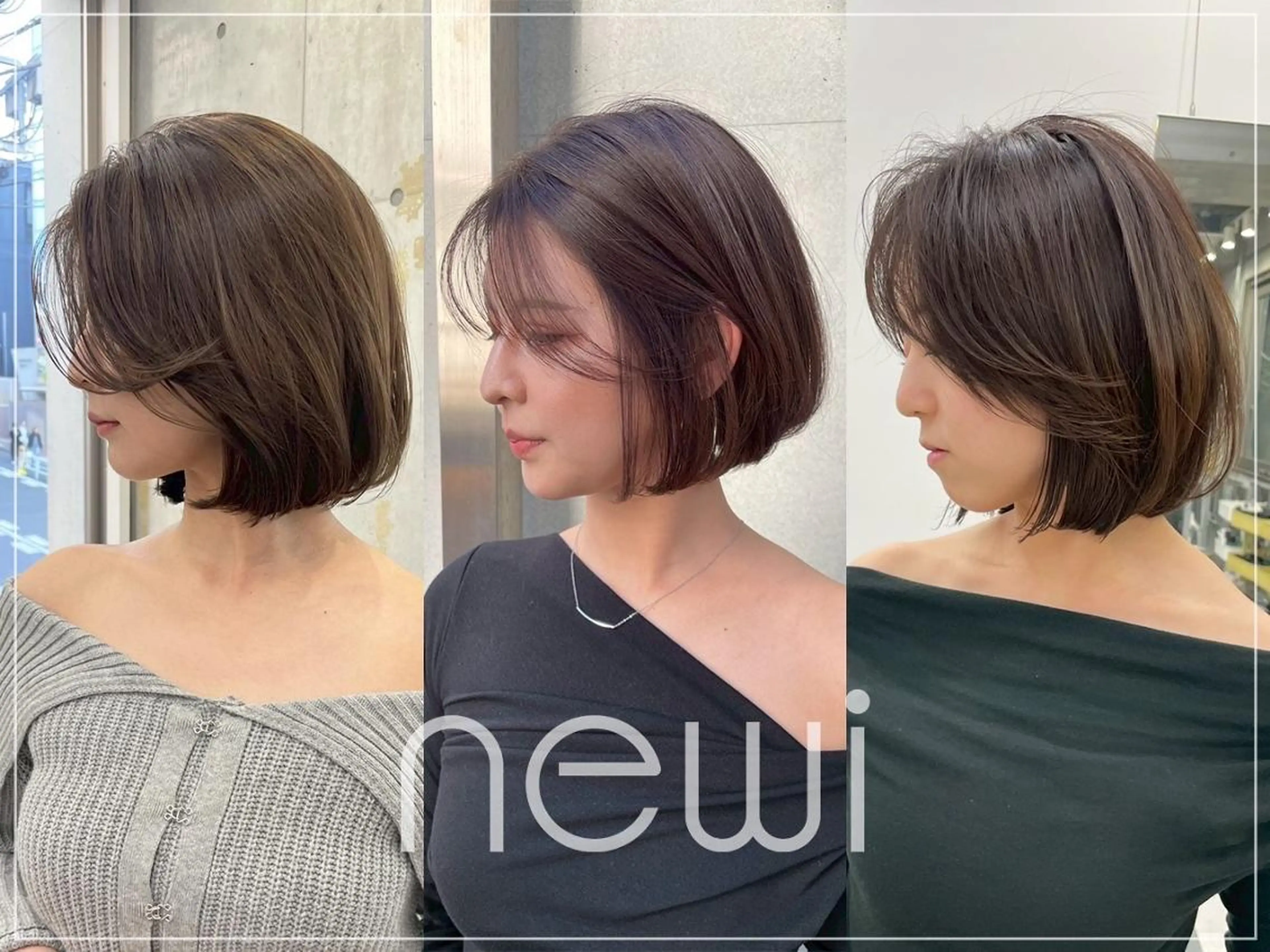 ショート カラー カット パーマ newi saLyu ネウィ　サリューのヘアスタイル